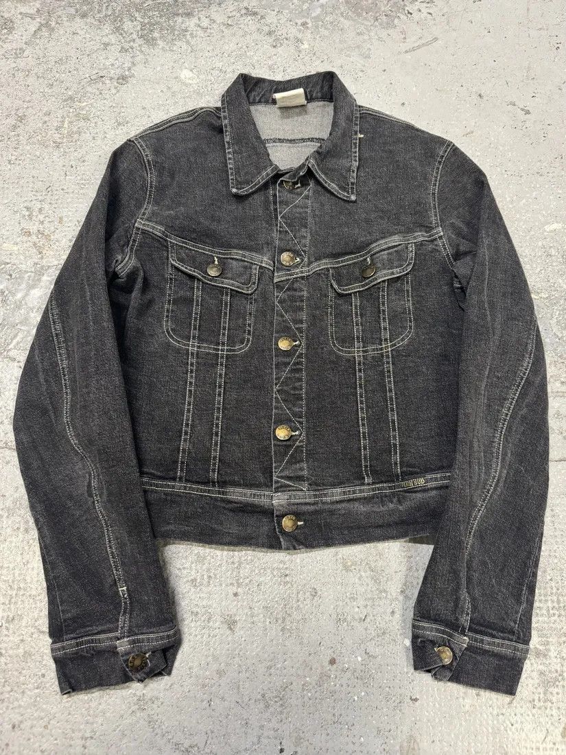 Vintage 2000s Plein Sud Cropped Grey Denim Jacket Size S / US 4 / IT 40 - 1 Thumbnail