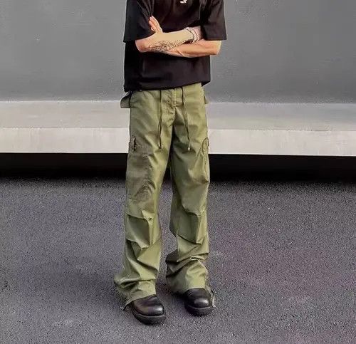 VIBE Vintage paratrooper green rare cargo trousers Size US 34 / EU 50 - 6 Thumbnail