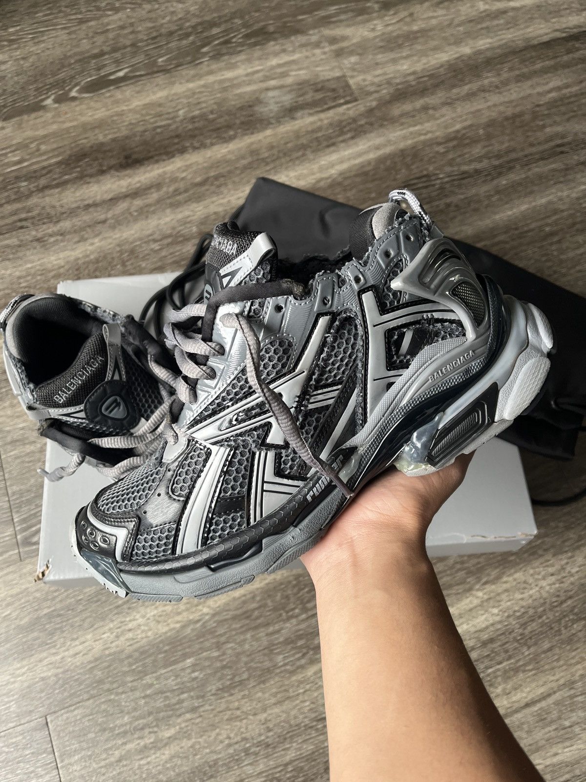Balenciaga BALENCIAGA RUNNER “DARK GREY/BLACK” | Grailed