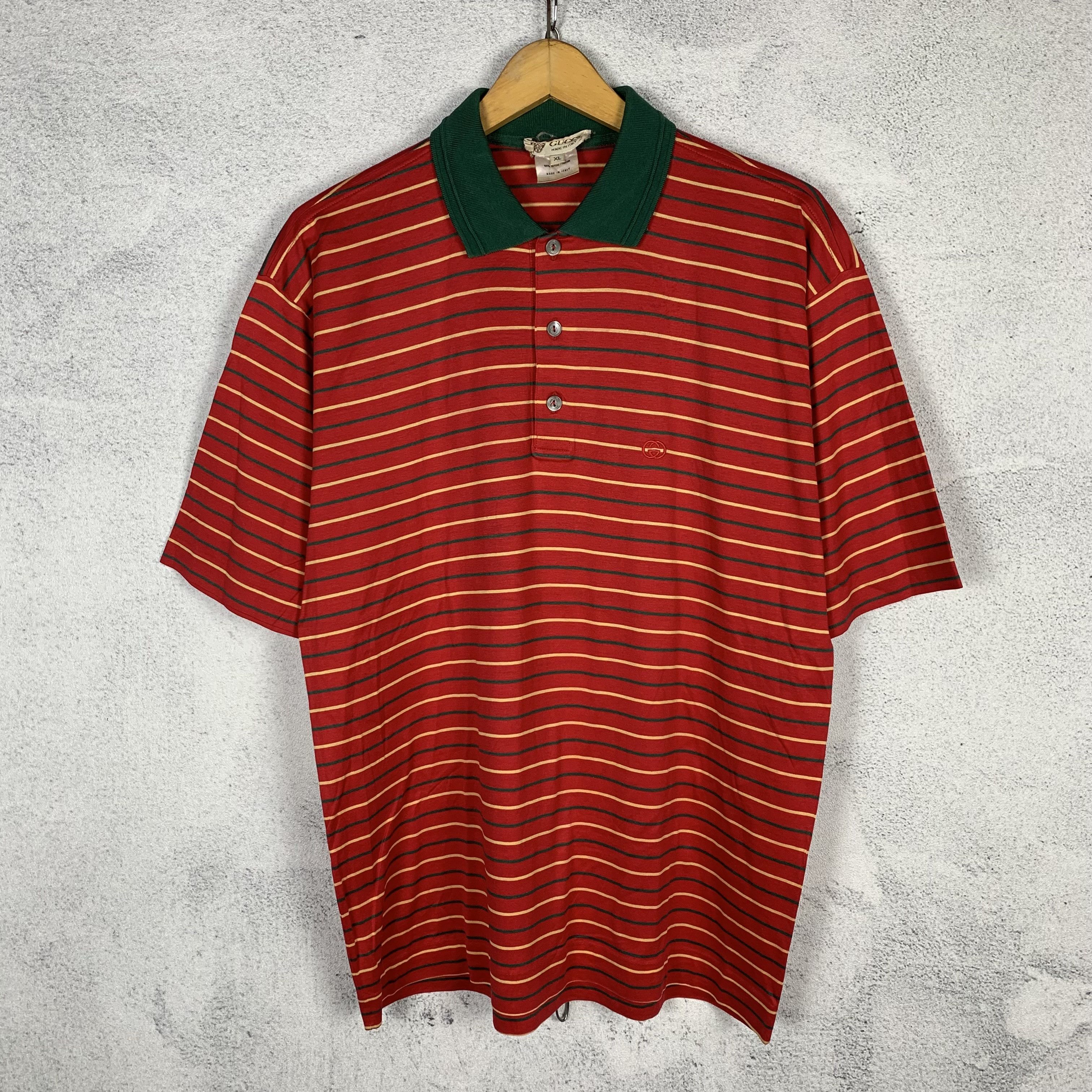 Gucci Vintage 90s Gucci Polo Shirt Size US XL / EU 56 / 4 - 1 Thumbnail