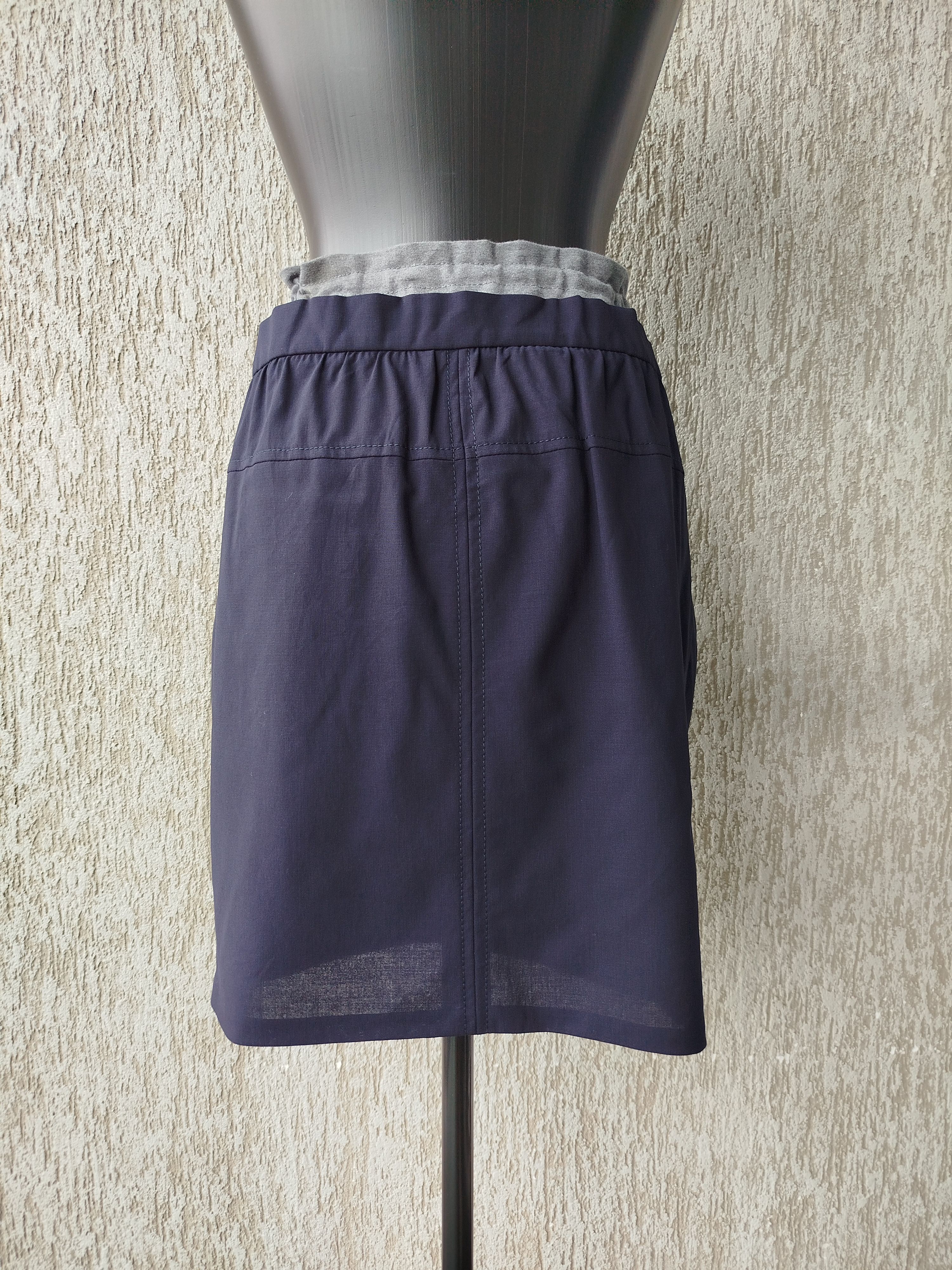 Brunello Cucinelli GUNEX Skirt Pockets Belted Wool Size L Size 32" / US 10 / IT 46 - 6 Thumbnail