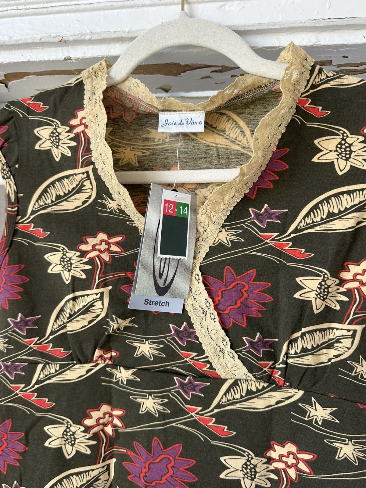 If Six Was Nine NEW Vintage Printed Top Size M / US 6-8 / IT 42-44 - 3 Thumbnail