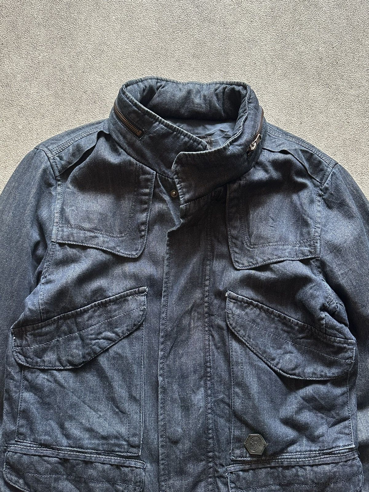 Hysteric Glamour 2000s H&T by Hysteric Glamour M65 Style Denim Jacket Size US M / EU 48-50 / 2 - 4 Thumbnail