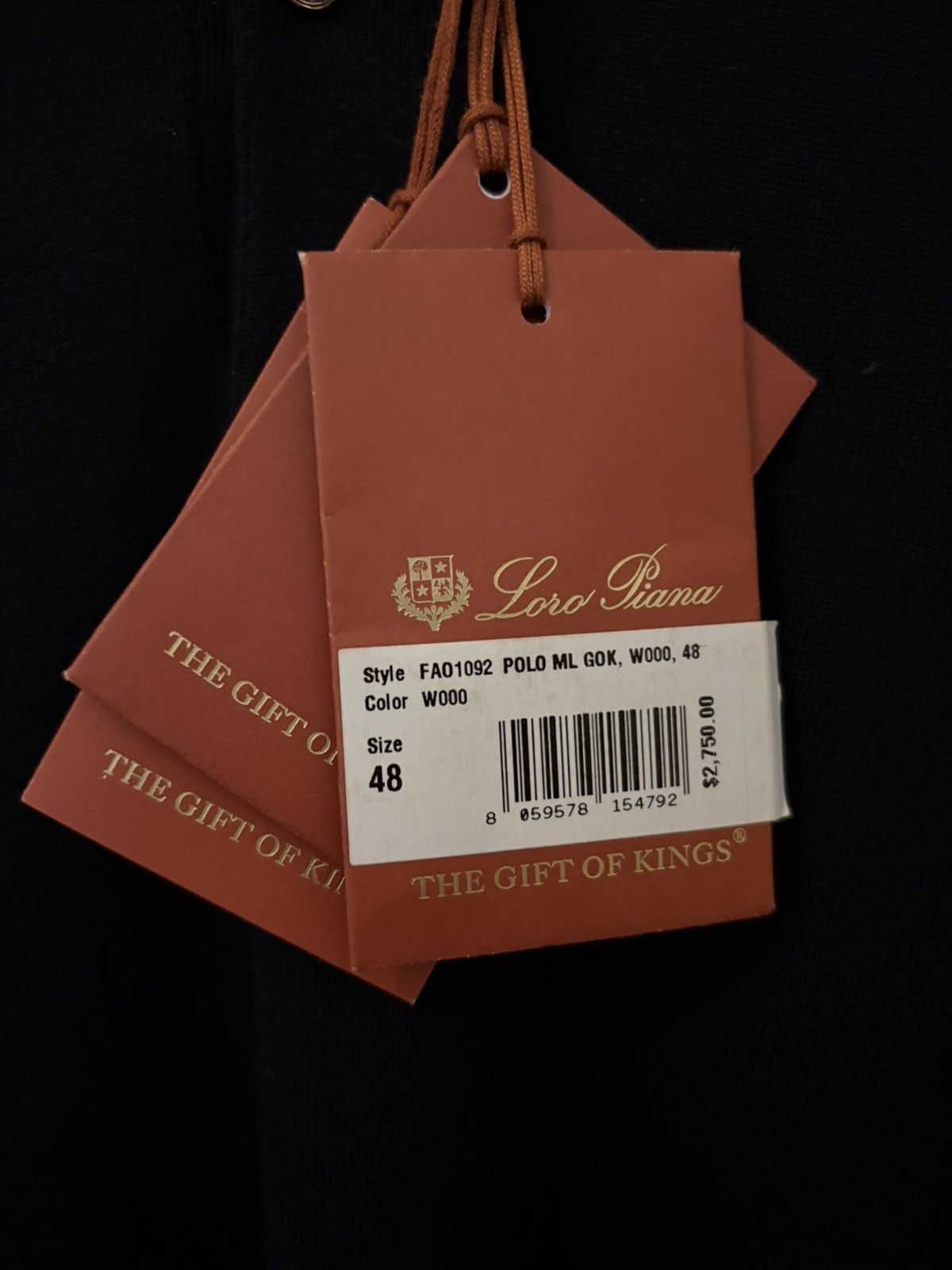 Loro Piana Loro Piana Gift of Kings Knit Long Sleeve Polo Shirt Size US M / EU 48-50 / 2 - 3 Thumbnail