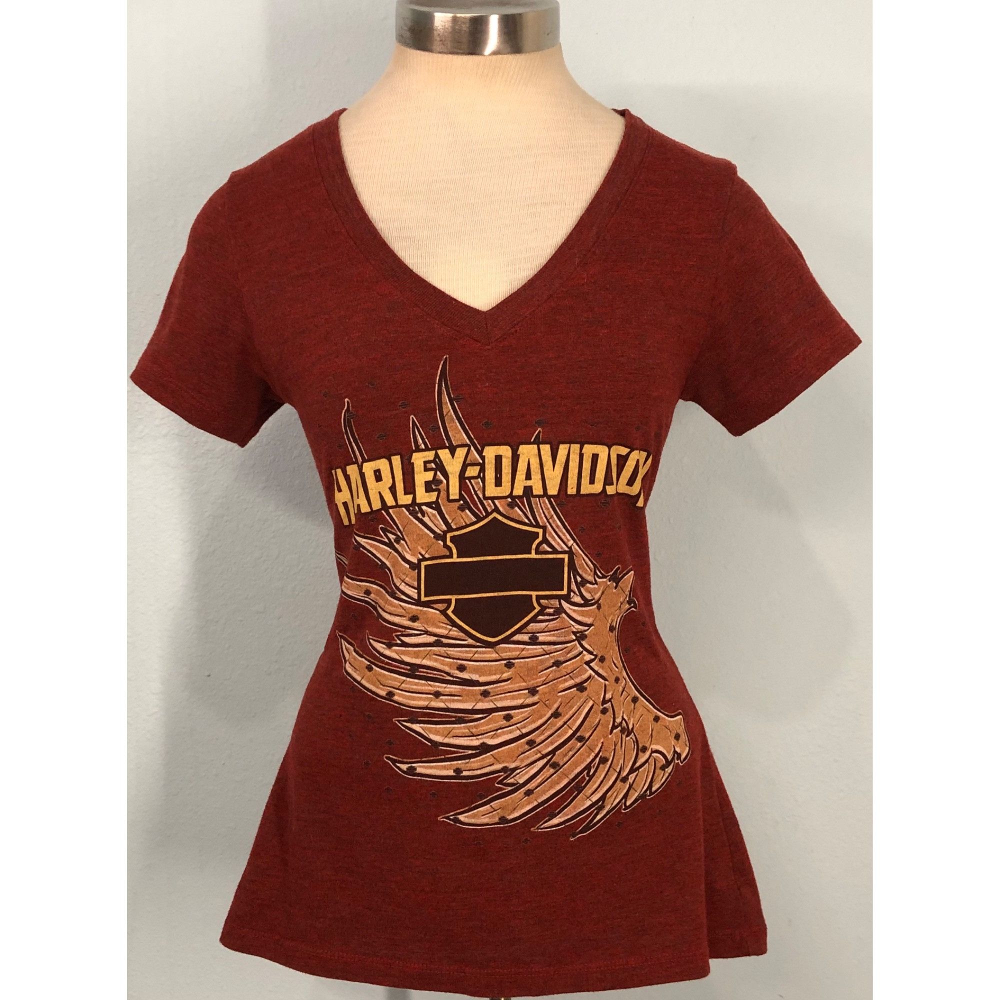 Harley Davidson Harley-Davidson Women Medium Tee Shirt With Wing Graphic Size M / US 6-8 / IT 42-44 - 1 Thumbnail