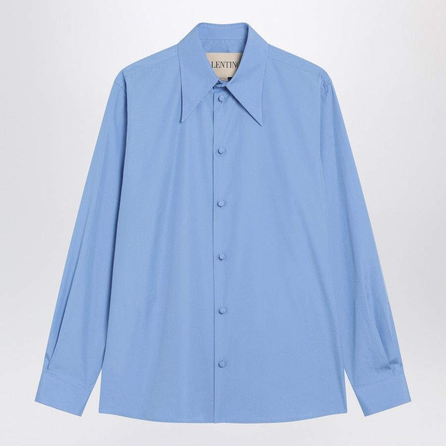 o1d2blof1025 Cotton Shirt in Blue