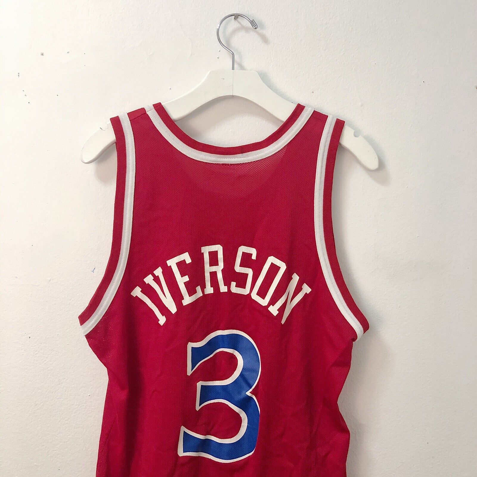 Champion 1990s Allen Iverson #3 Champion Philadelphia 76ers Jersey Size US M / EU 48-50 / 2 - 2 Thumbnail