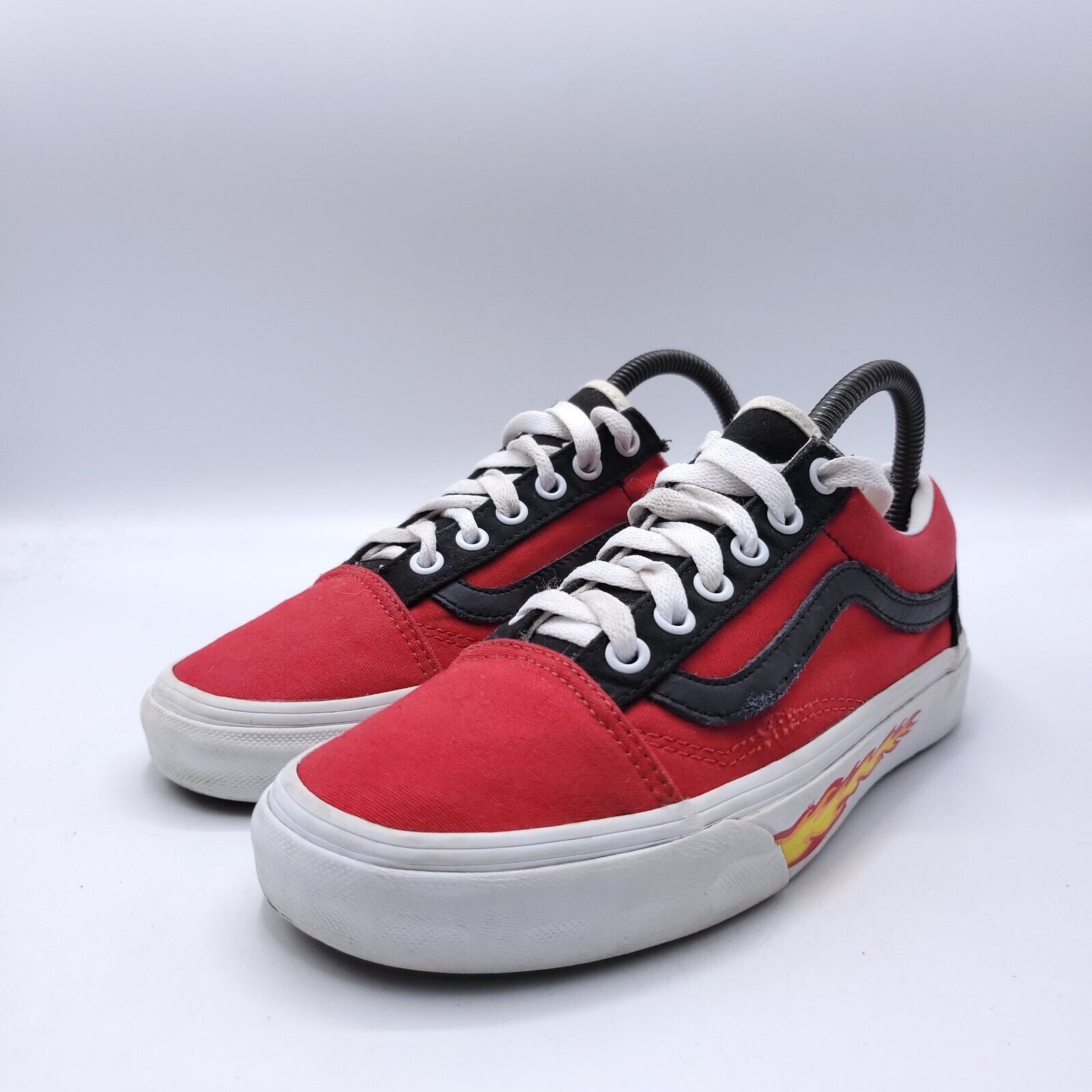 Red womens vans shoes on sale