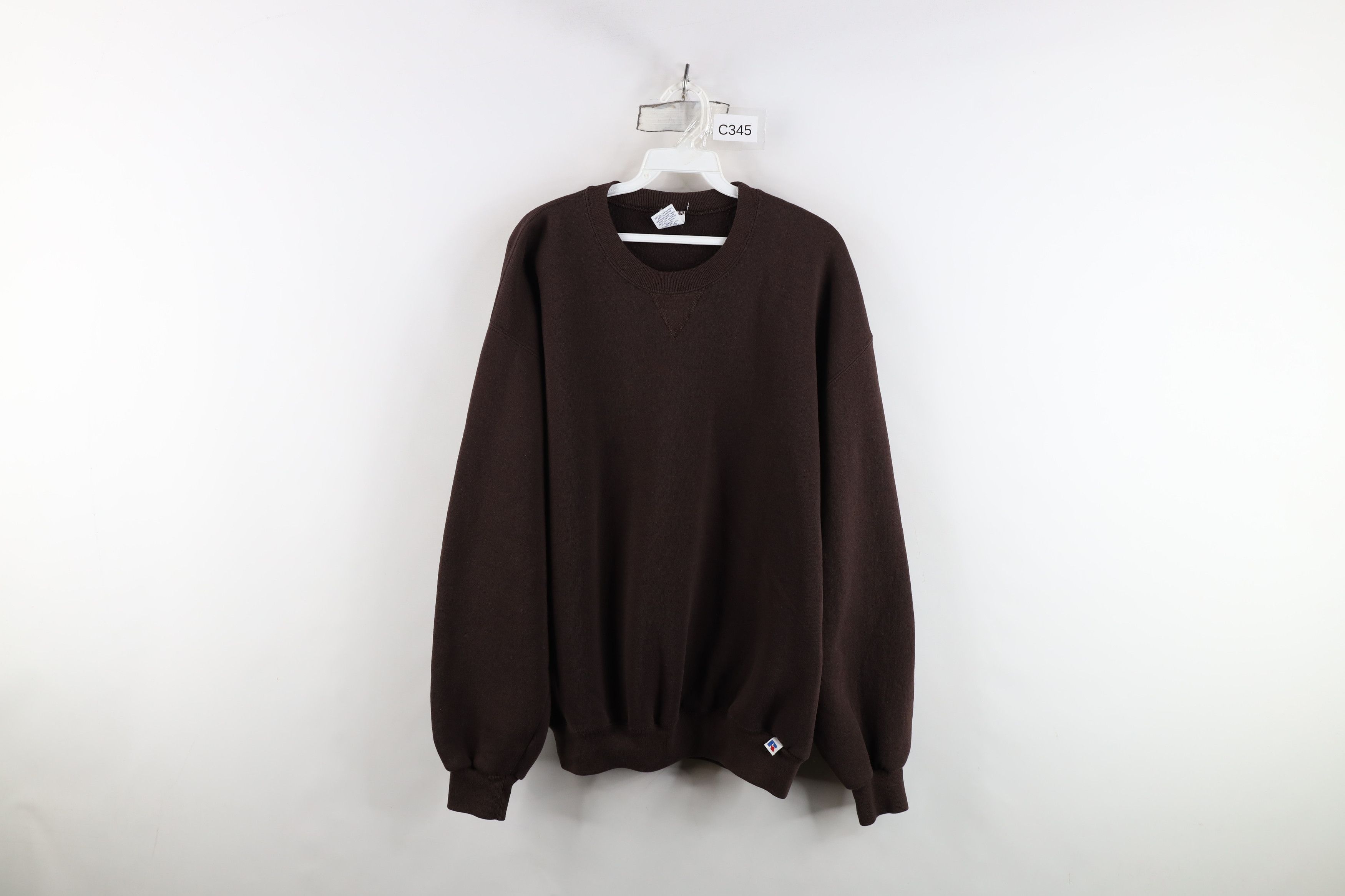Vintage 90s Russell Athletic Crewneck Sweatshirt Chocolate