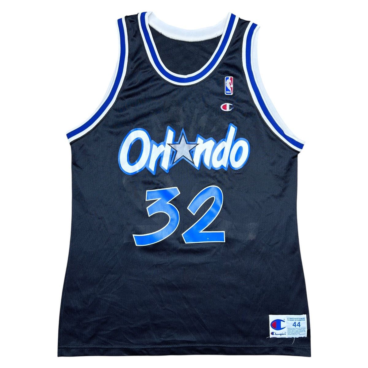 Champion 90s NBA Orlando Magic Shaquille O’Neal Champion Black Jersey Size US L / EU 52-54 / 3 - 1 Thumbnail