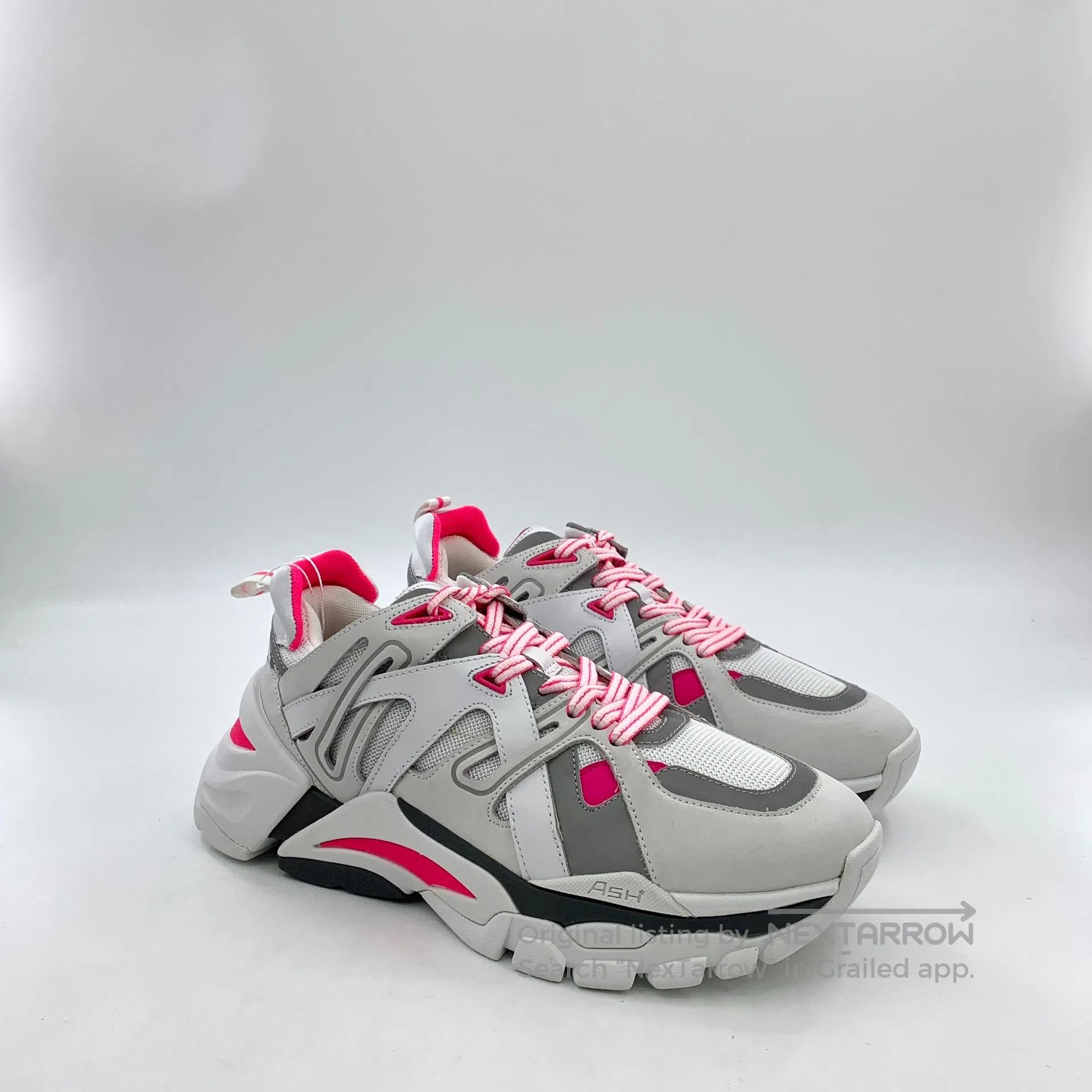 ASH ASH White Laced Casual Flat Dad Shoes| Size US 9.5 / IT 39.5 - 2 Thumbnail