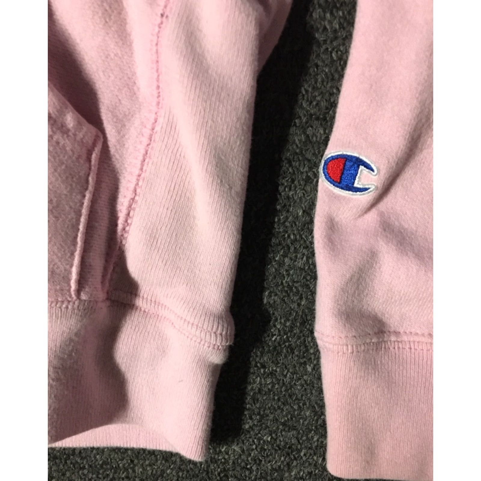 Champion VINTAGE Champion Reverse Weave Hoodie Women M Pink Striped Reversible 90s Hip Hop Grunge Outdoors Sports Running Track & Field Size M / US 6-8 / IT 42-44 - 3 Thumbnail