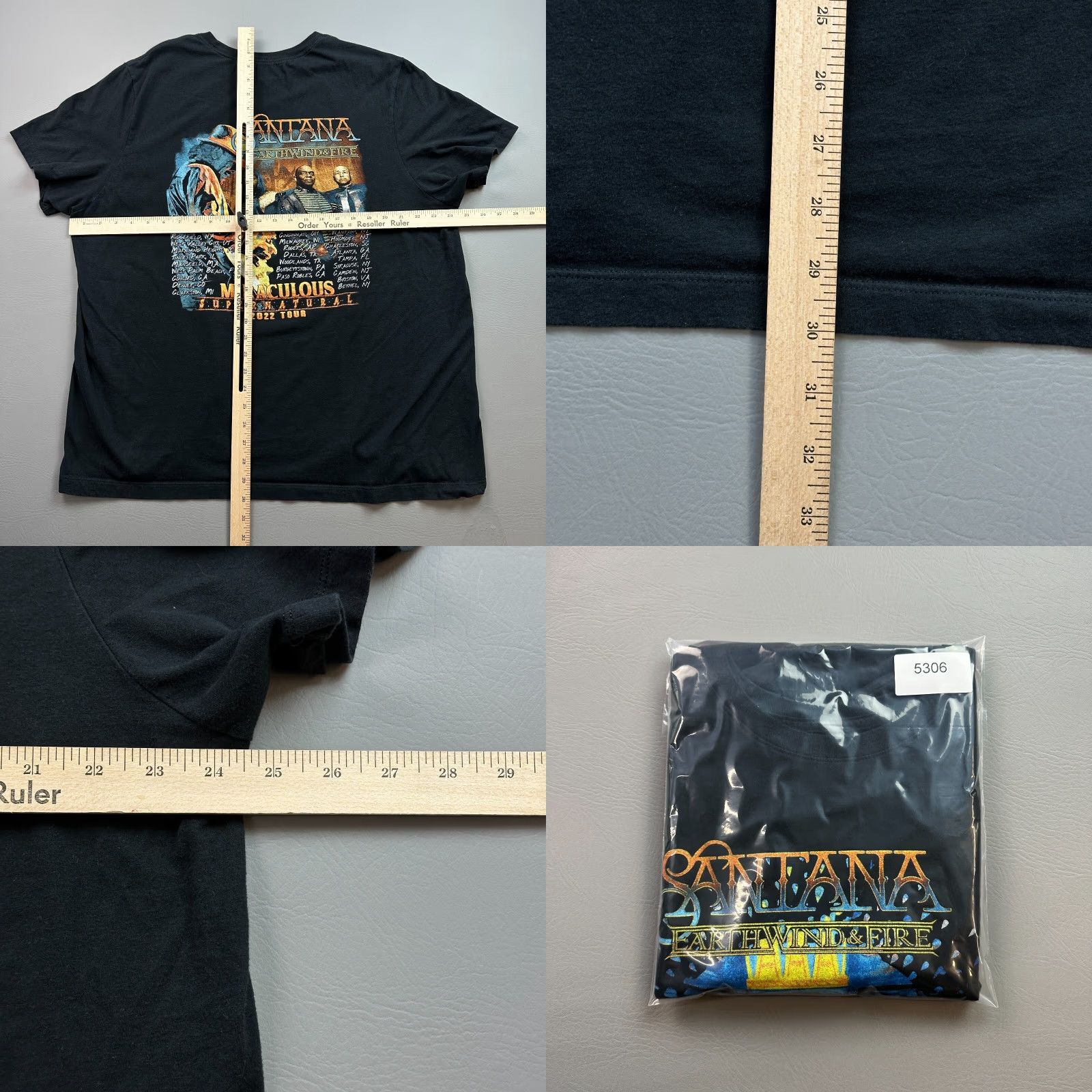 Vintage VINTAGE Carlos Santana Shirt Womens 2X Earth Wind Fire Miraculous Supernatural Tour 2022 Size XXL / US 16-18 / IT 52-54 - 8 Thumbnail