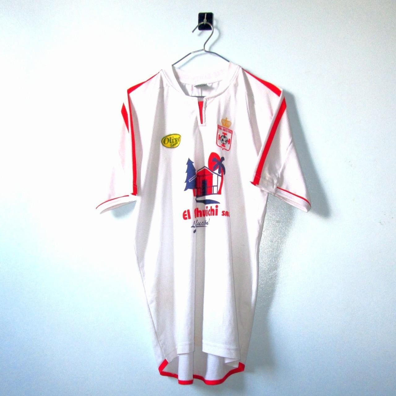 Other Real Santa Cruz Bolivia 1995 1996 Home Olive sport Shirt Size US XL / EU 56 / 4 - 1 Thumbnail