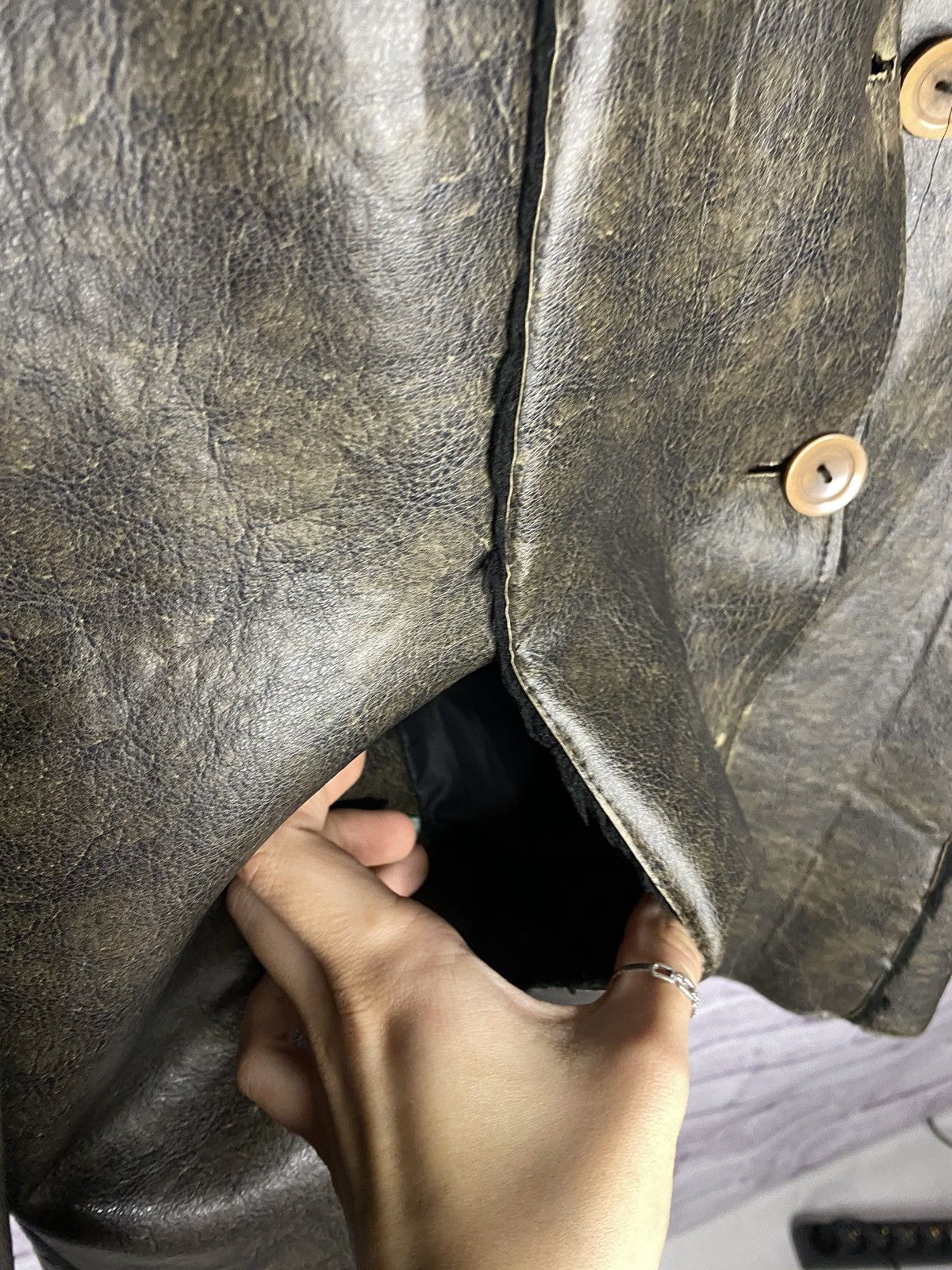 Other Women's sheepskin coat made of genuine leather avant garde Size S / US 4 / IT 40 - 8 Thumbnail