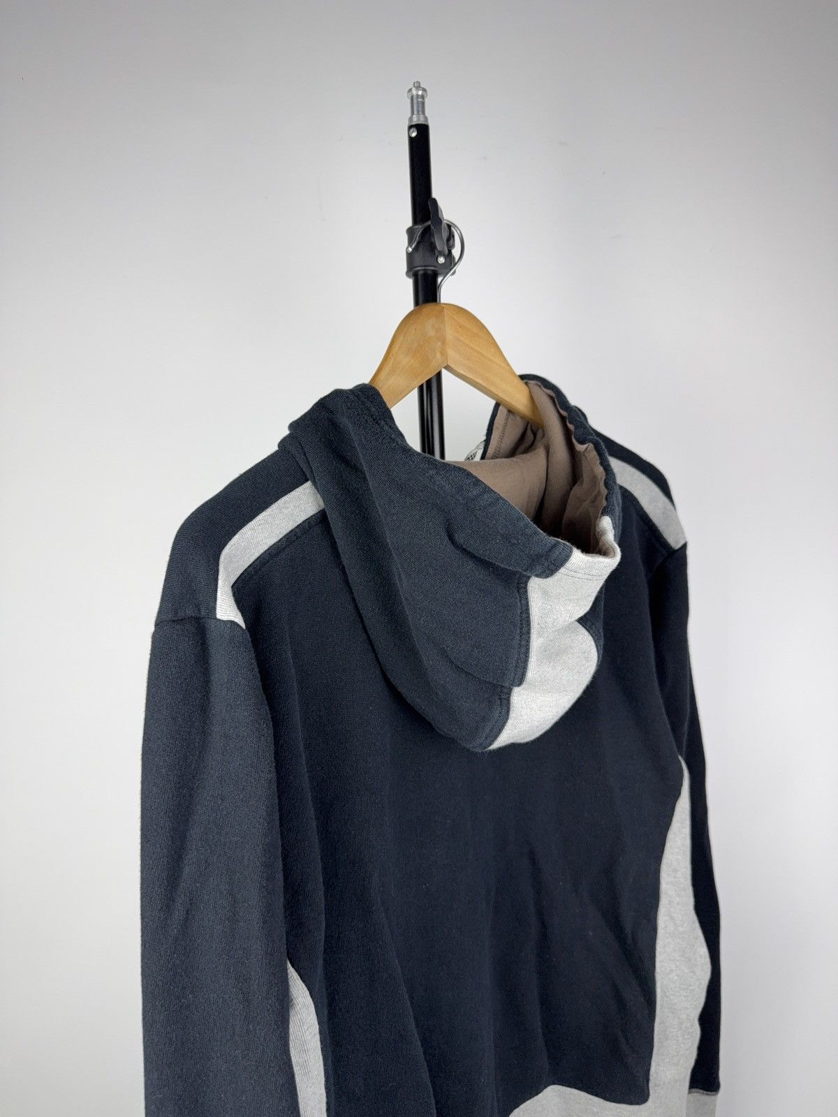 Armani Vintage 00s Retro Distressed Armani Jeans Luxury hoodie Y2K Size L / US 10 / IT 46 - 11 Thumbnail