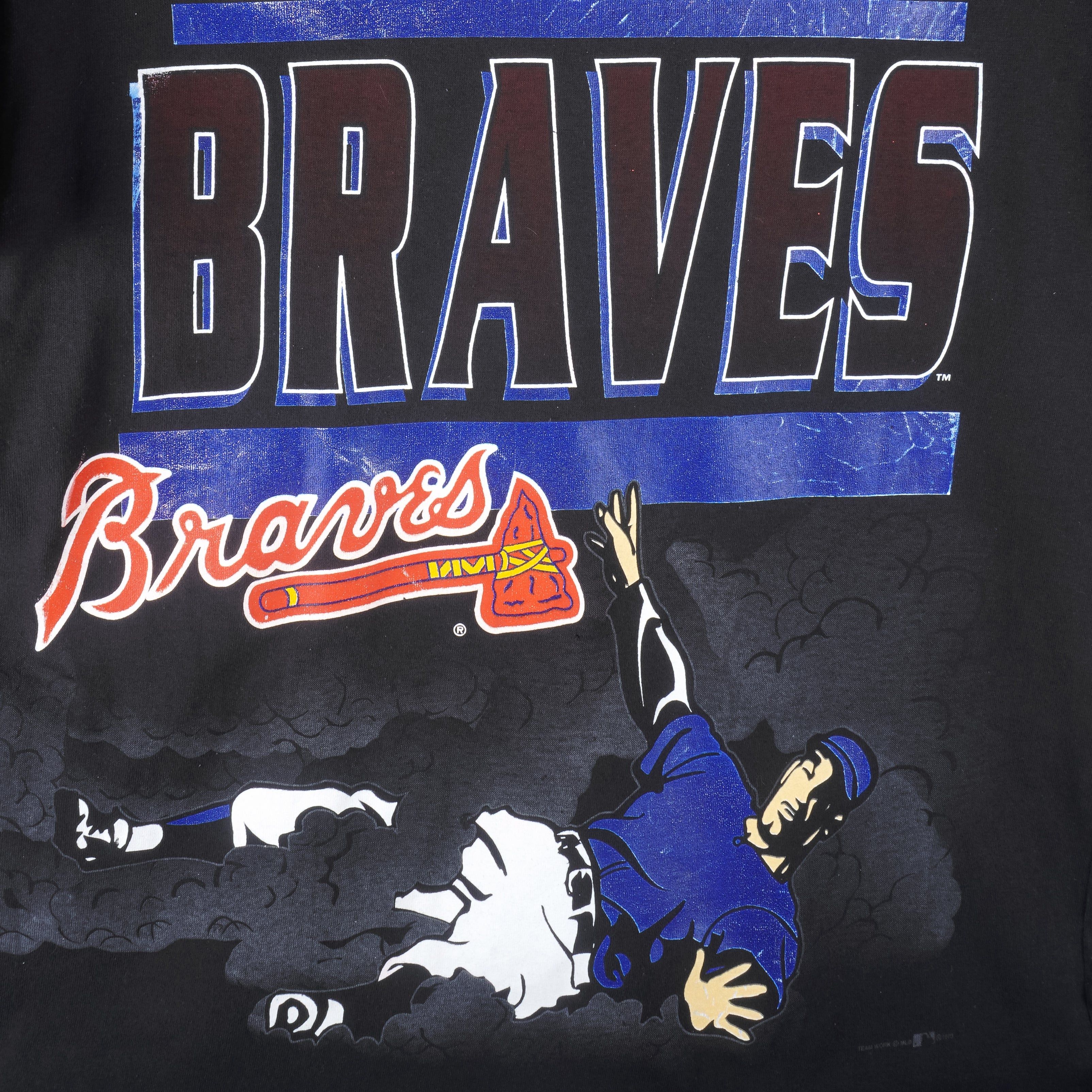 MLB (Team Work) - Atlanta Braves T-Shirt 1993 Size US L / EU 52-54 / 3 - 3 Thumbnail