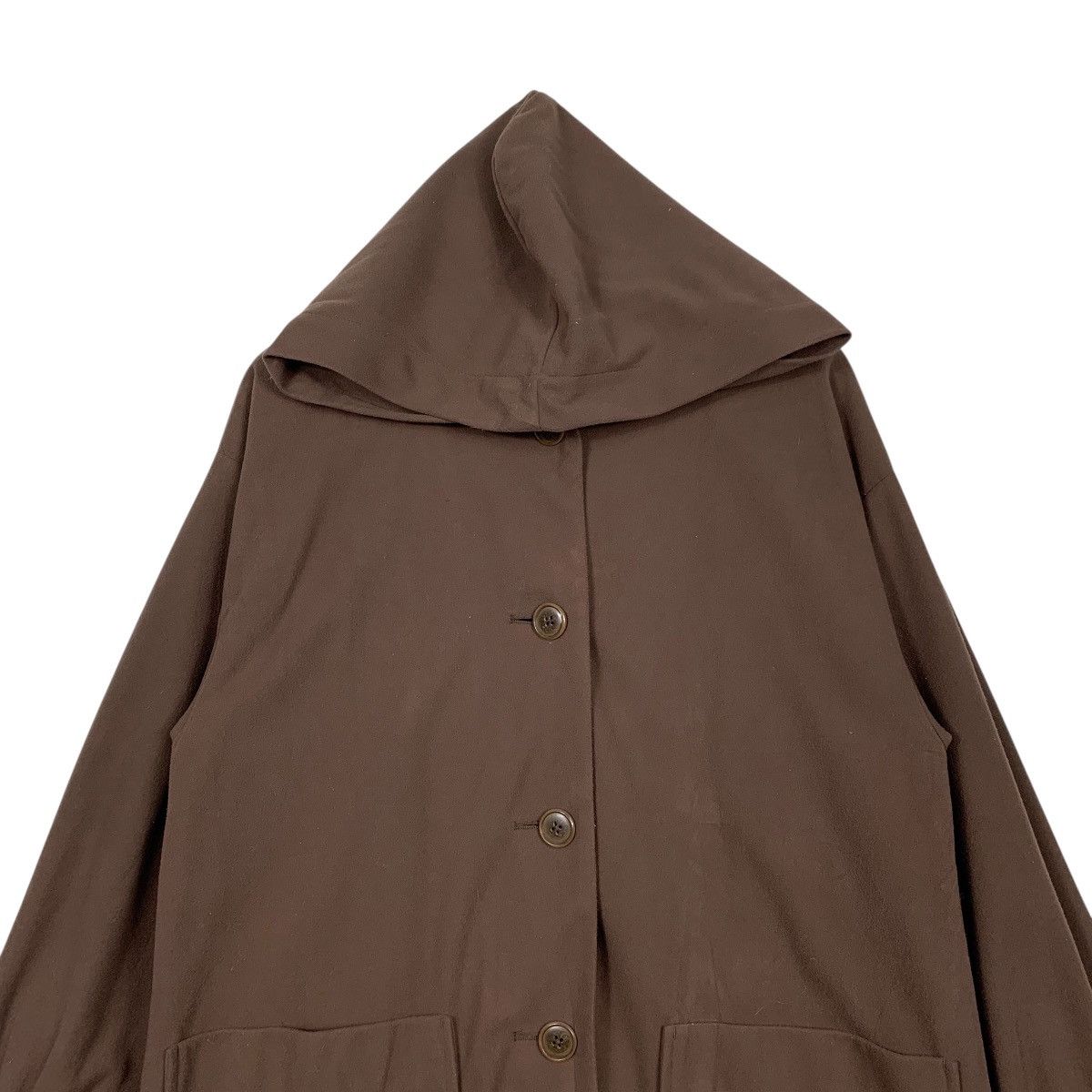 Japanese Brand Miyoshi Ehka Sopo Hooded Overcoat Size M / US 6-8 / IT 42-44 - 2 Thumbnail