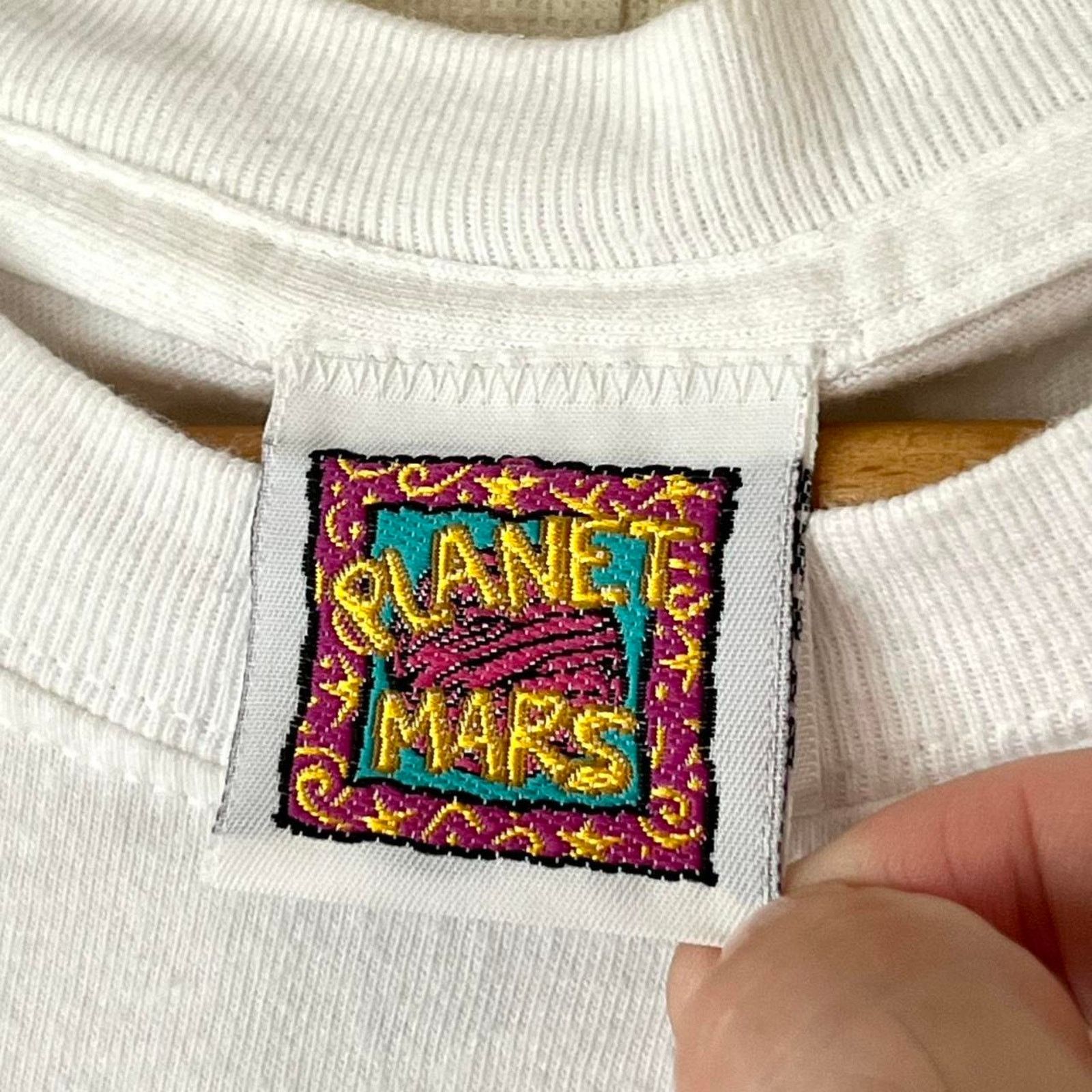 Vintage 90s M&M's Promo T-Shirt | Planet Mars Graphic | Size XL Size US XL / EU 56 / 4 - 4 Thumbnail