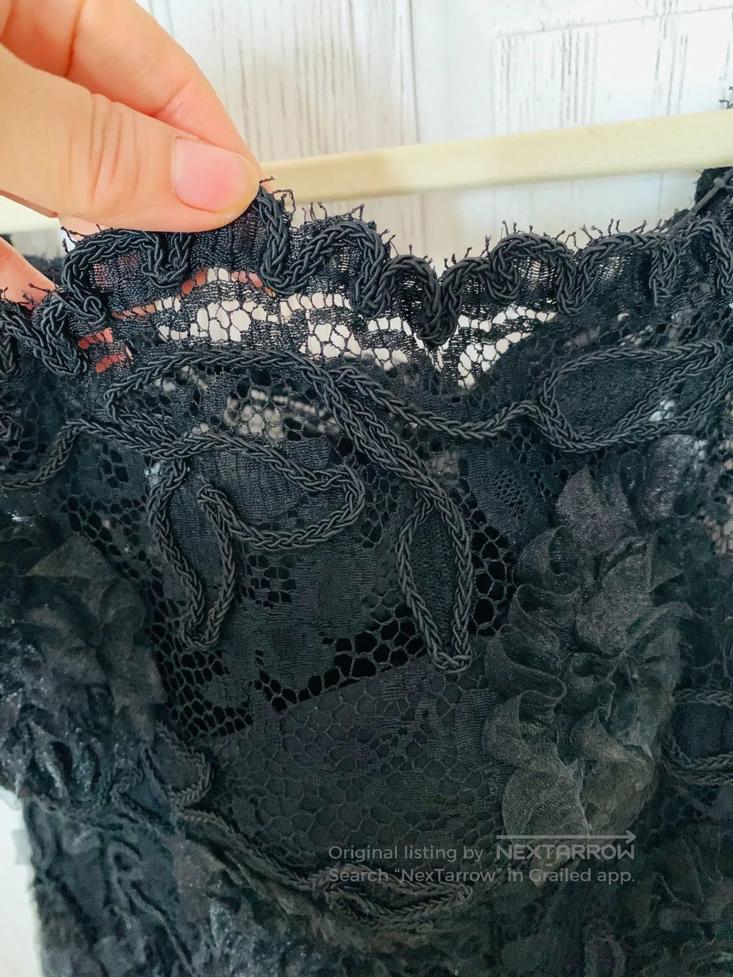 Chanel Chanel Vintage Lace Off-Shoulder Top. Size M / US 6-8 / IT 42-44 - 3 Thumbnail