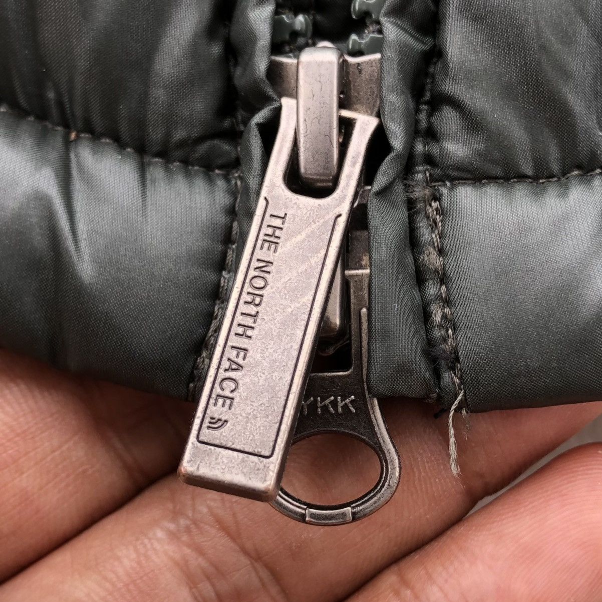 The North Face The North Face Down Jacket Full Zip Hood Green [XL] Size US XL / EU 56 / 4 - 15 Thumbnail