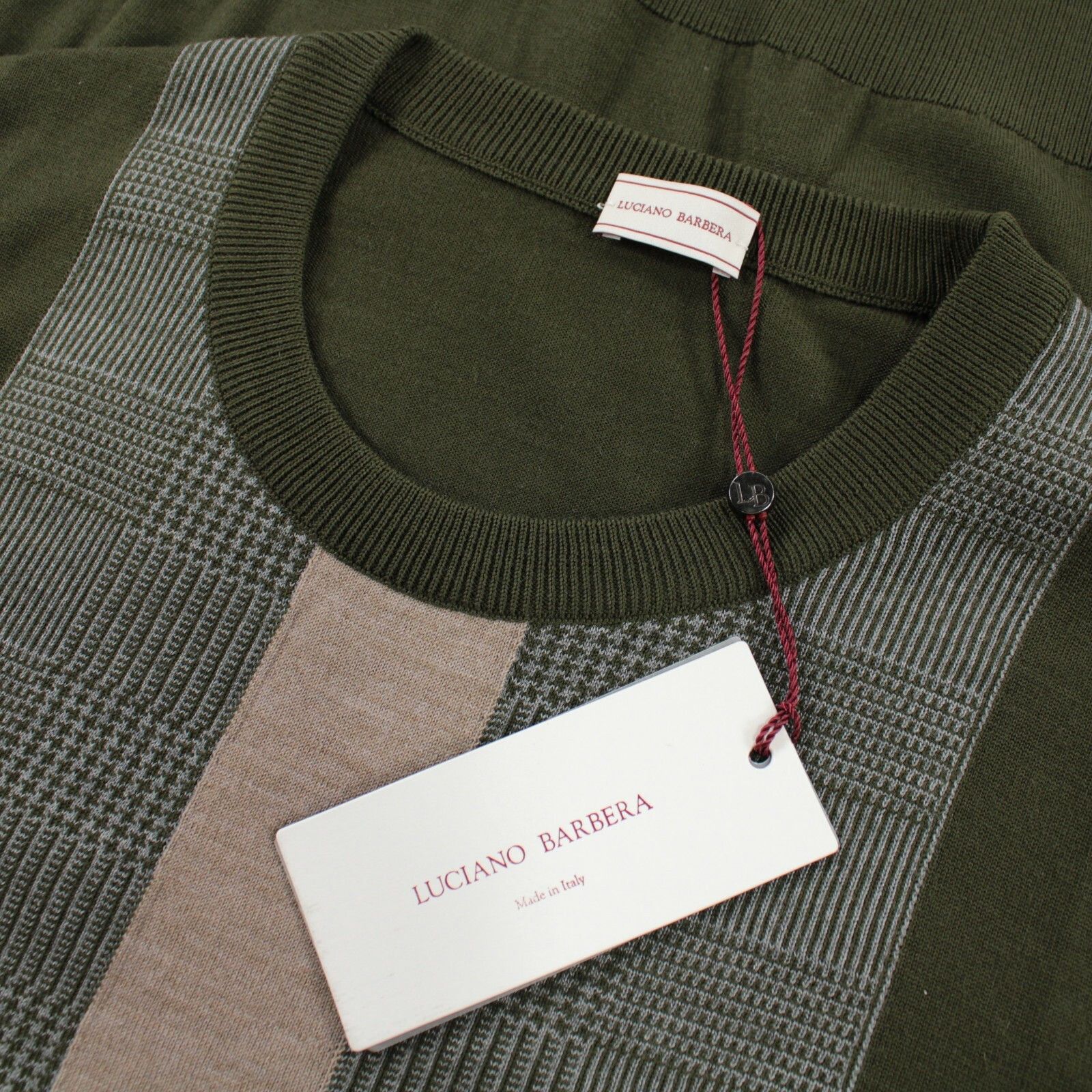 Luciano Barbera Luciano Barbera Sweater Size US L in Green Size US L / EU 52-54 / 3 - 1 Thumbnail