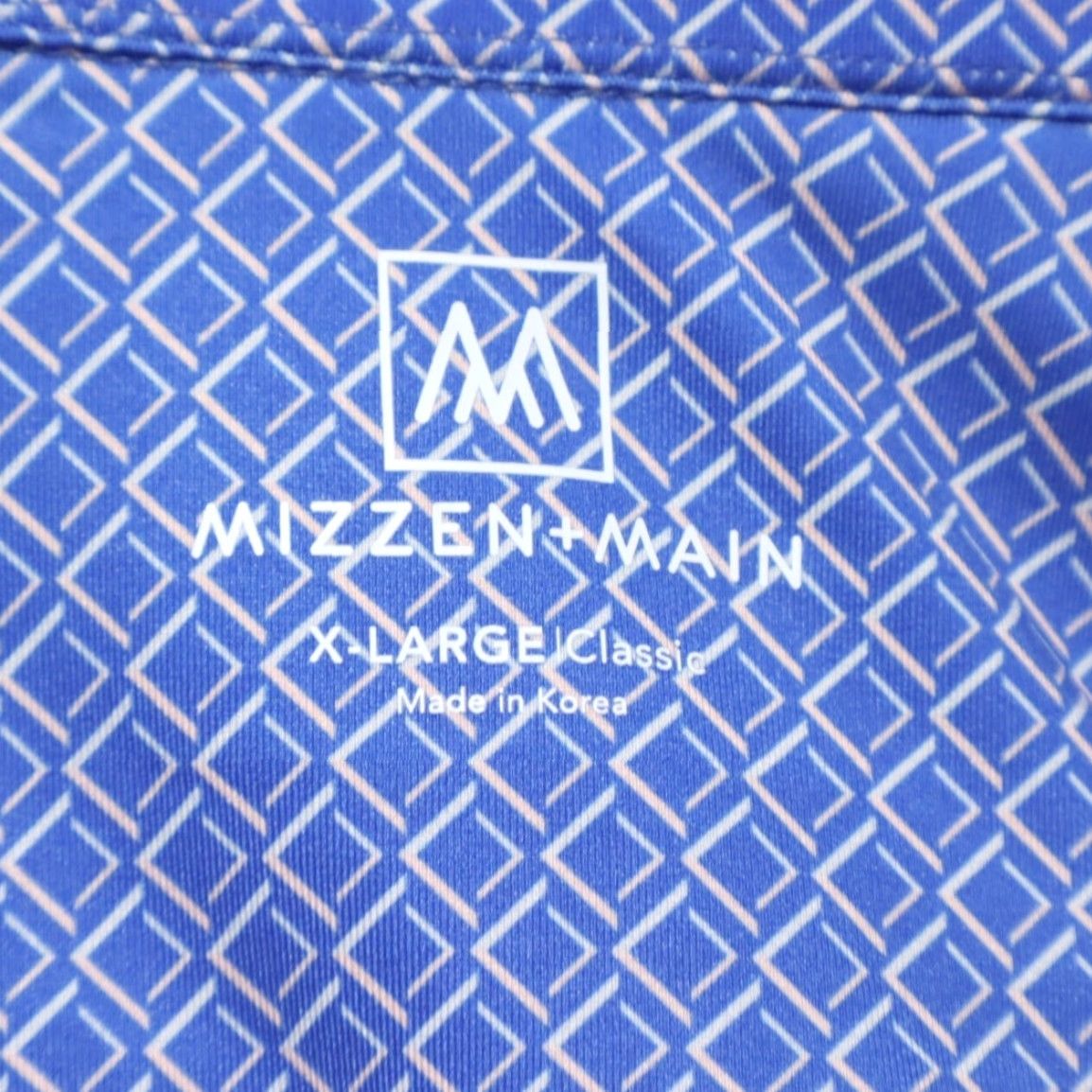 Mizzen+Main Mizzen + Main Wendy's The Dave High Stretch Polo Shirt Blue Men's XL Shirt Size US XL / EU 56 / 4 - 5 Thumbnail