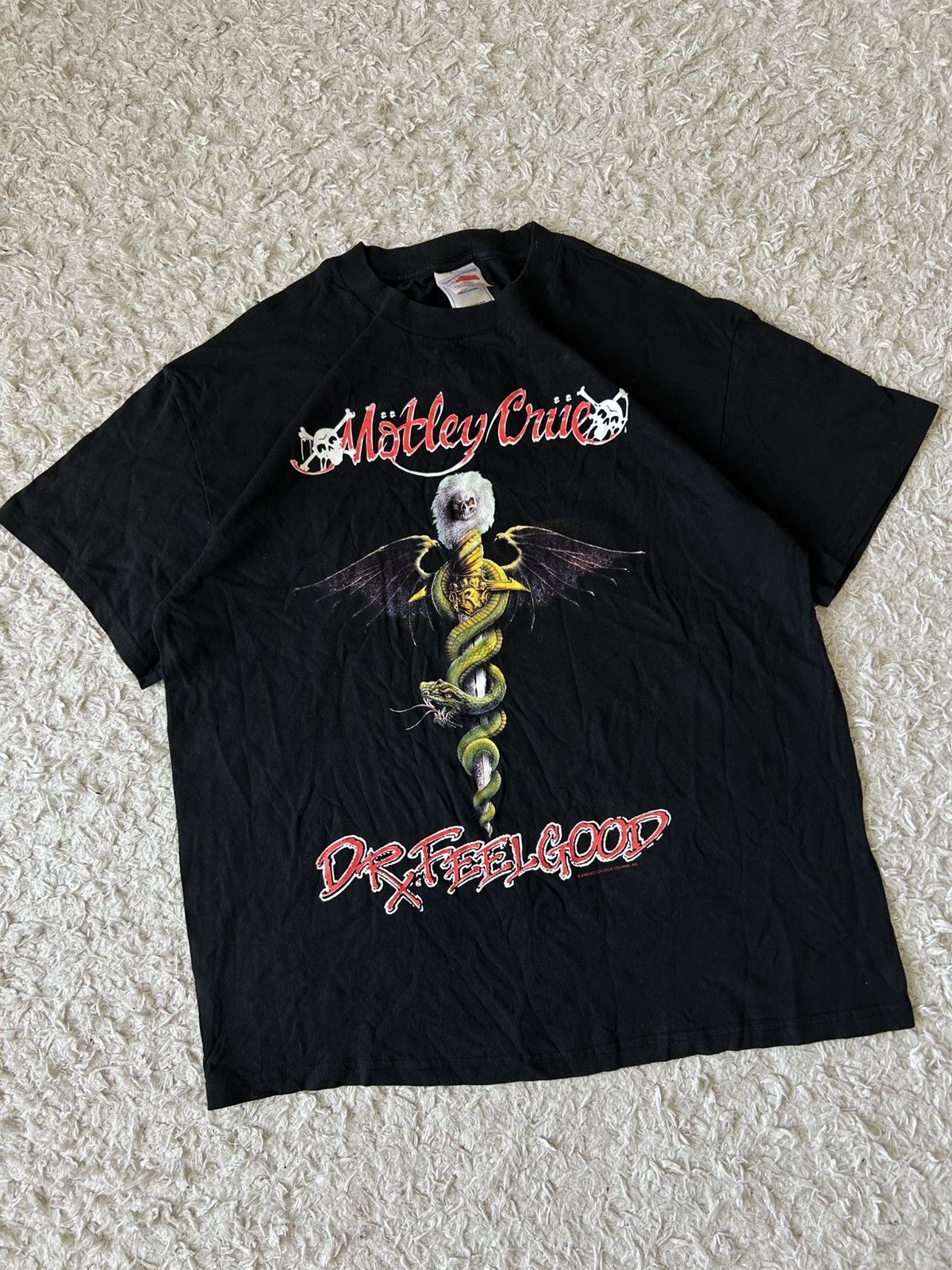Band Tees × Vintage Motley Crue Dr. Fell 2003s T-shirt RARE RAP Y2K affliction Size US L / EU 52-54 / 3 - 1 Thumbnail