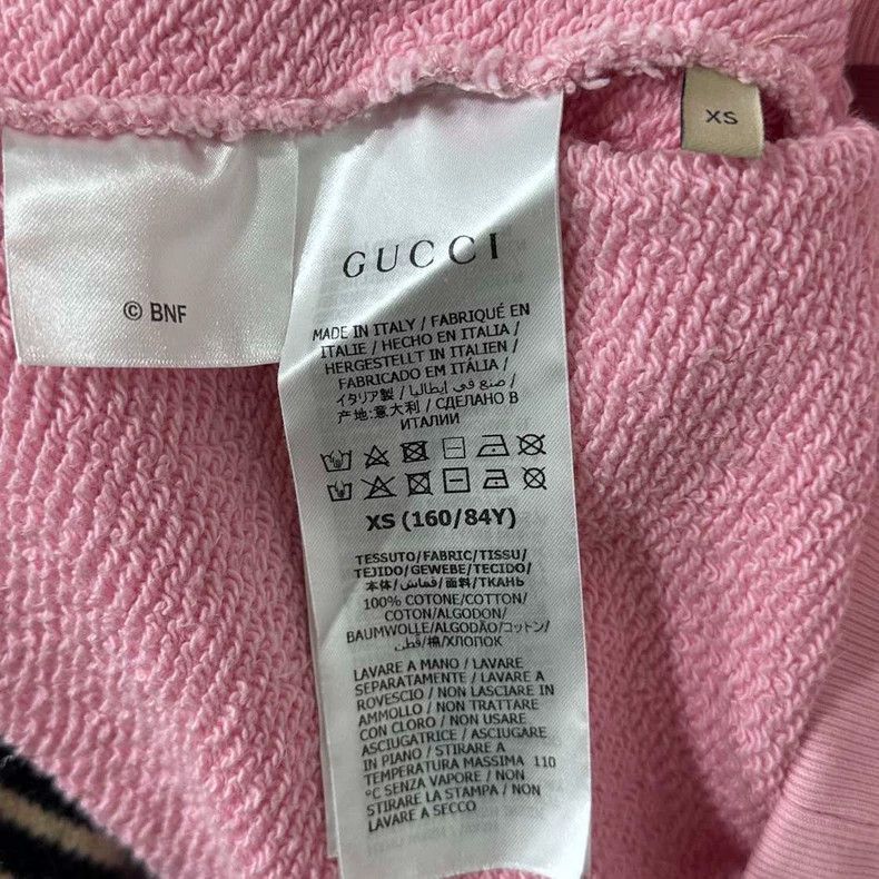 Gucci Pink Gucci Banana Cat Logo Hoodie-2505 Size XS / US 0-2 / IT 36-38 - 6 Thumbnail