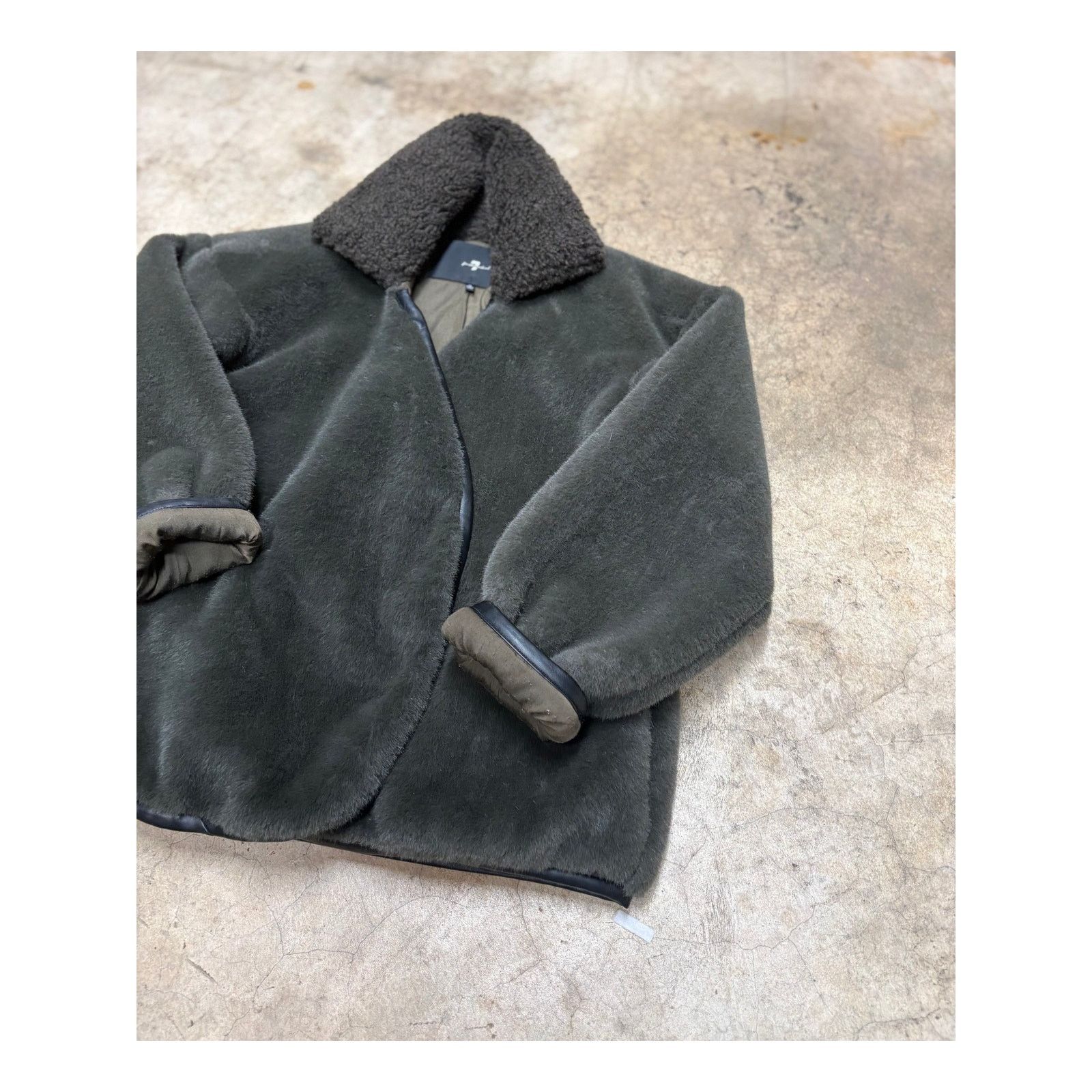7 For All Mankind 7 For All Mankind Faux Fur Teddy Coat – Sherpa Plush Jacket Size XS / US 0-2 / IT 36-38 - 4 Thumbnail