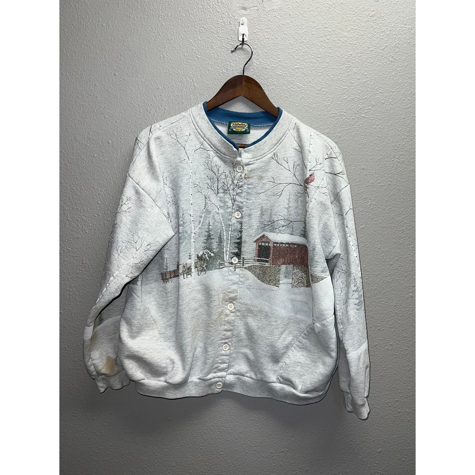 Vintage Vintage Womens Cabelas Sweater Sweatshirt VTG 90s Women XL Size XL / US 12-14 / IT 48-50 - 1 Thumbnail
