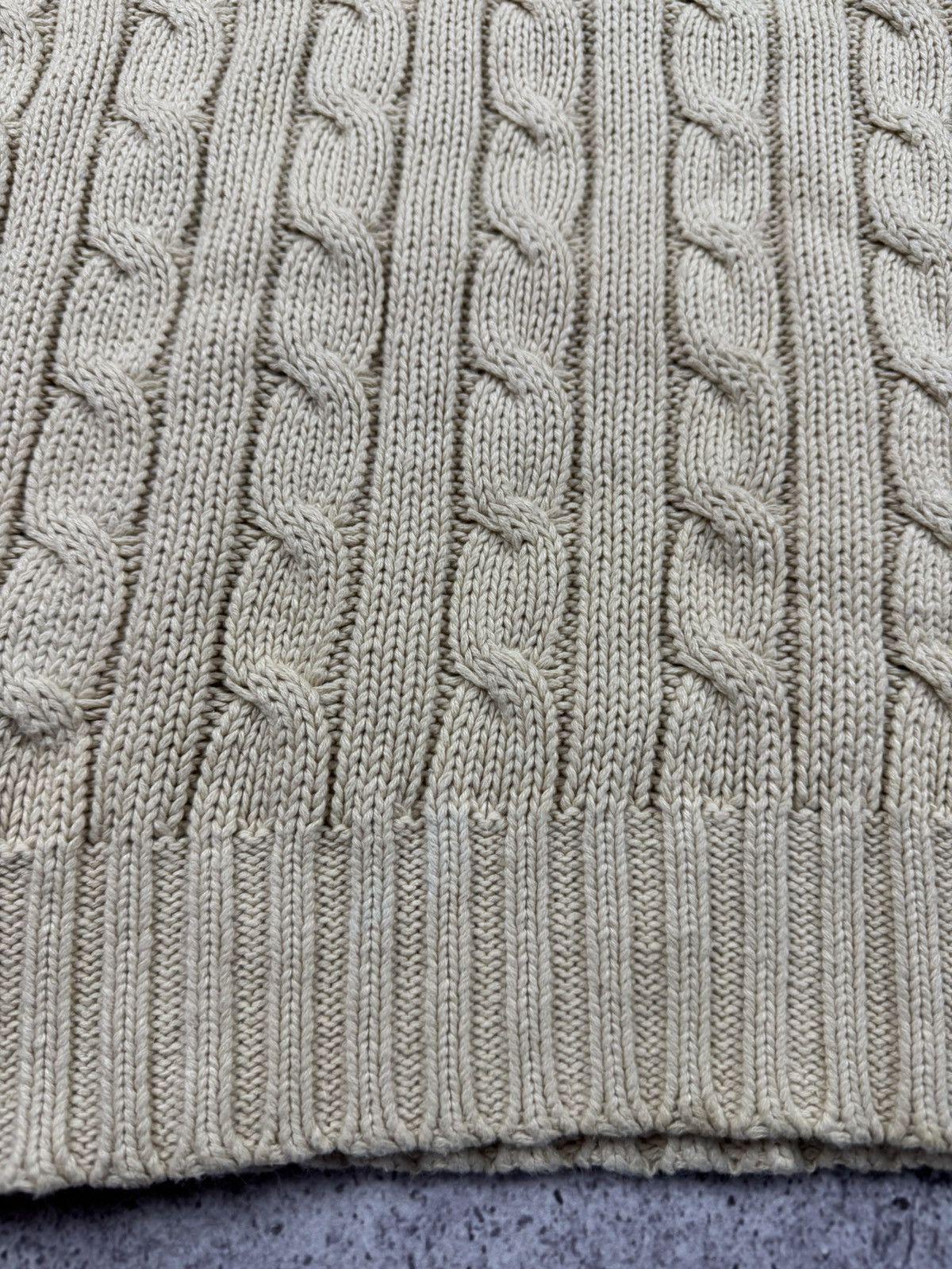 Polo Ralph Lauren Vintage Polo Ralph Lauren cable knit Cricket Sweater linen Size US XXL / EU 58 / 5 - 4 Thumbnail