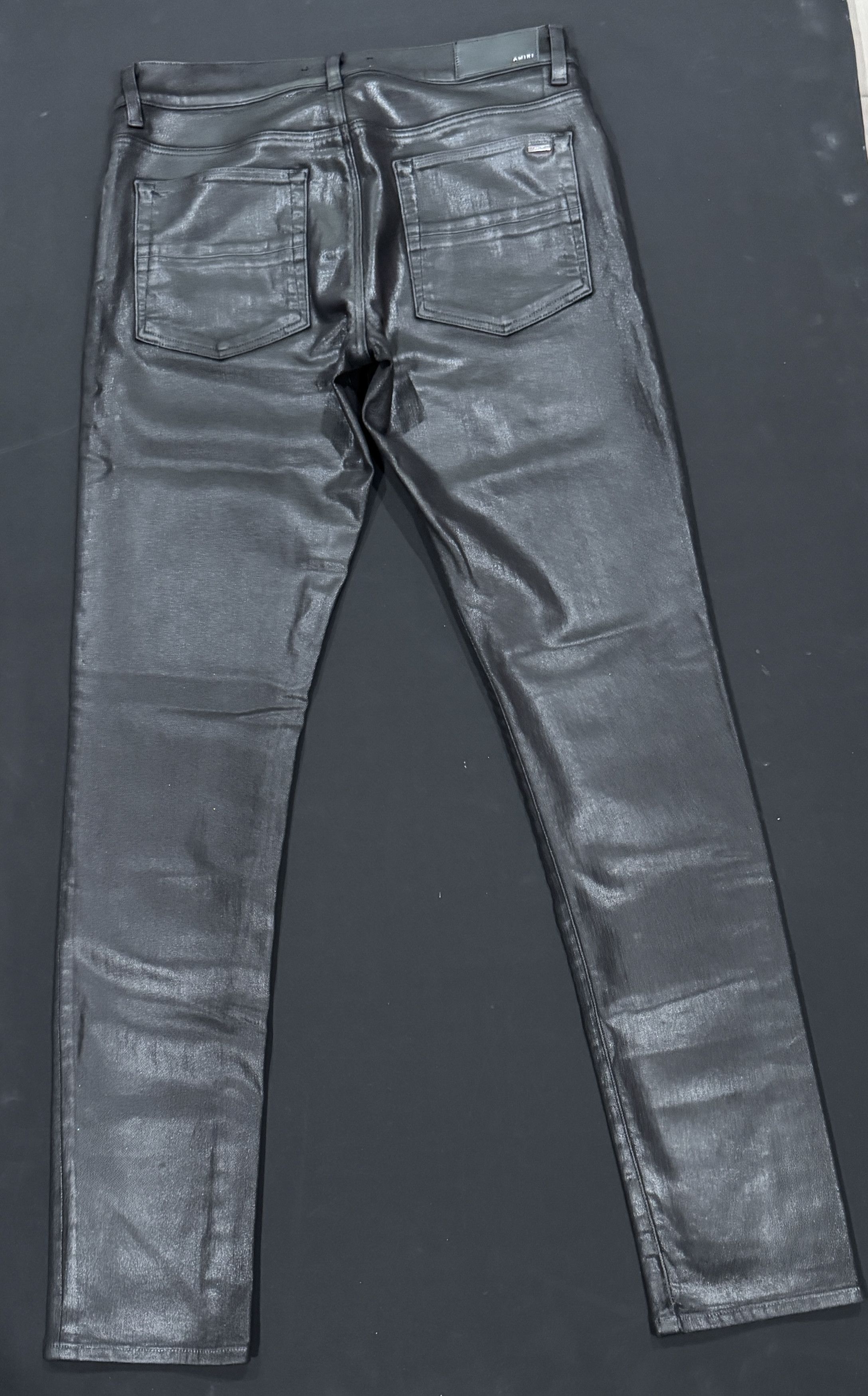 Amiri AMIRI WAXED BLACK JEANS SIZE 33 Size US 33 - 11 Thumbnail
