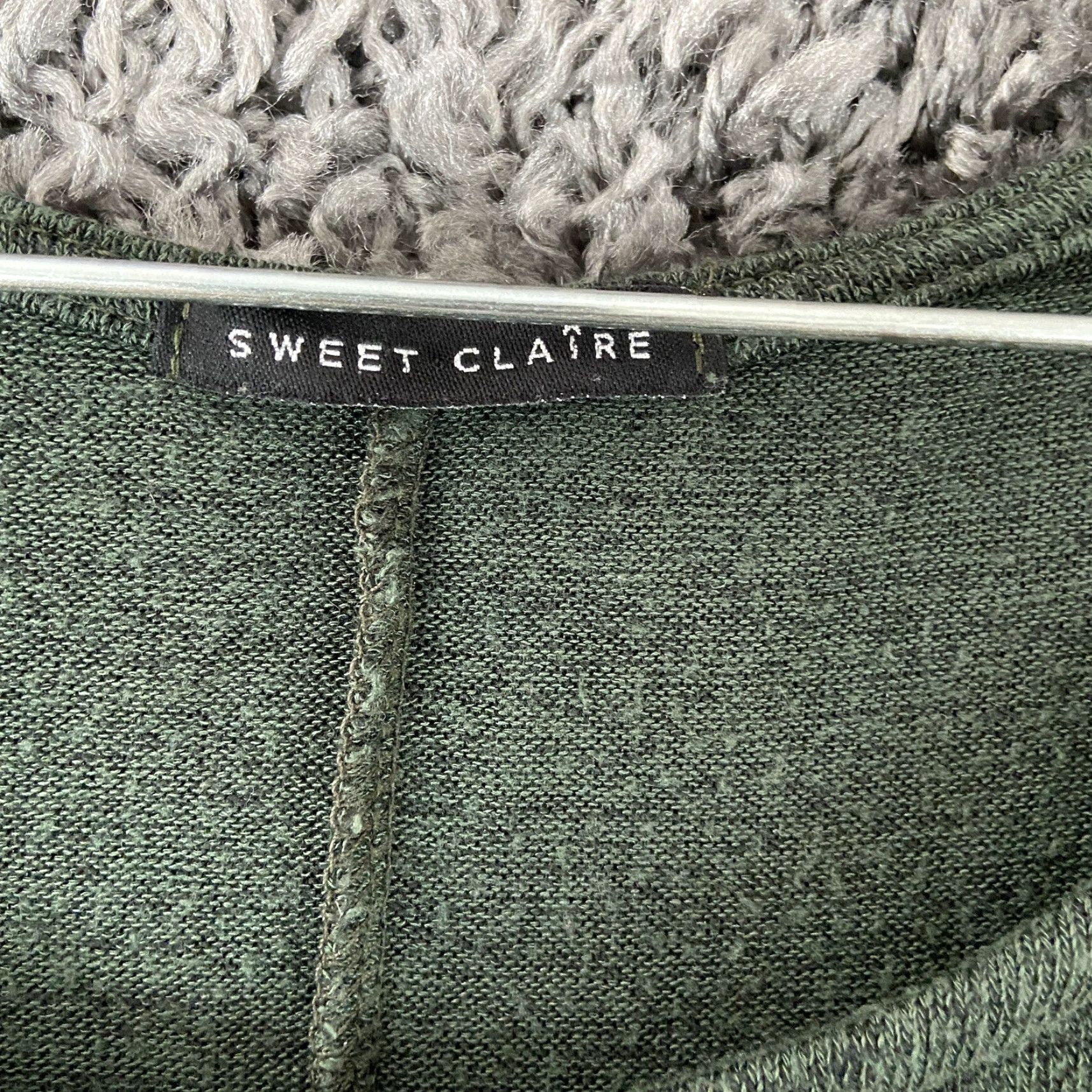 Vintage Sweet Claire Dress Womens M Green 3/4 Sleeve Rayon Polyester Spandex A-Line Knee Length Dress Womens Size M / US 6-8 / IT 42-44 - 5 Thumbnail
