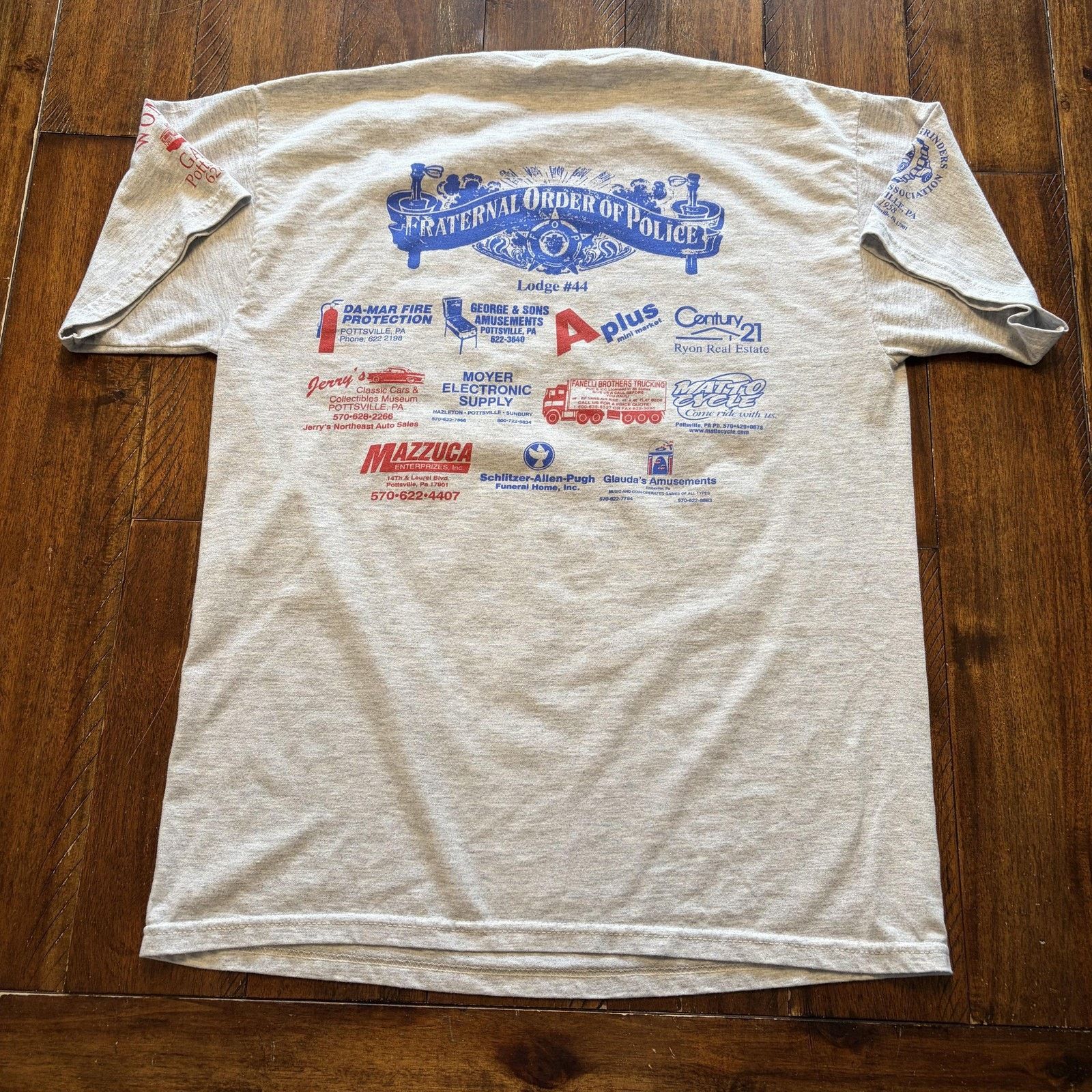 Jerzees Vtg Pottsville Cruise Night Shirt L Police Tee 2000 Jerzees Size US L / EU 52-54 / 3 - 11 Thumbnail