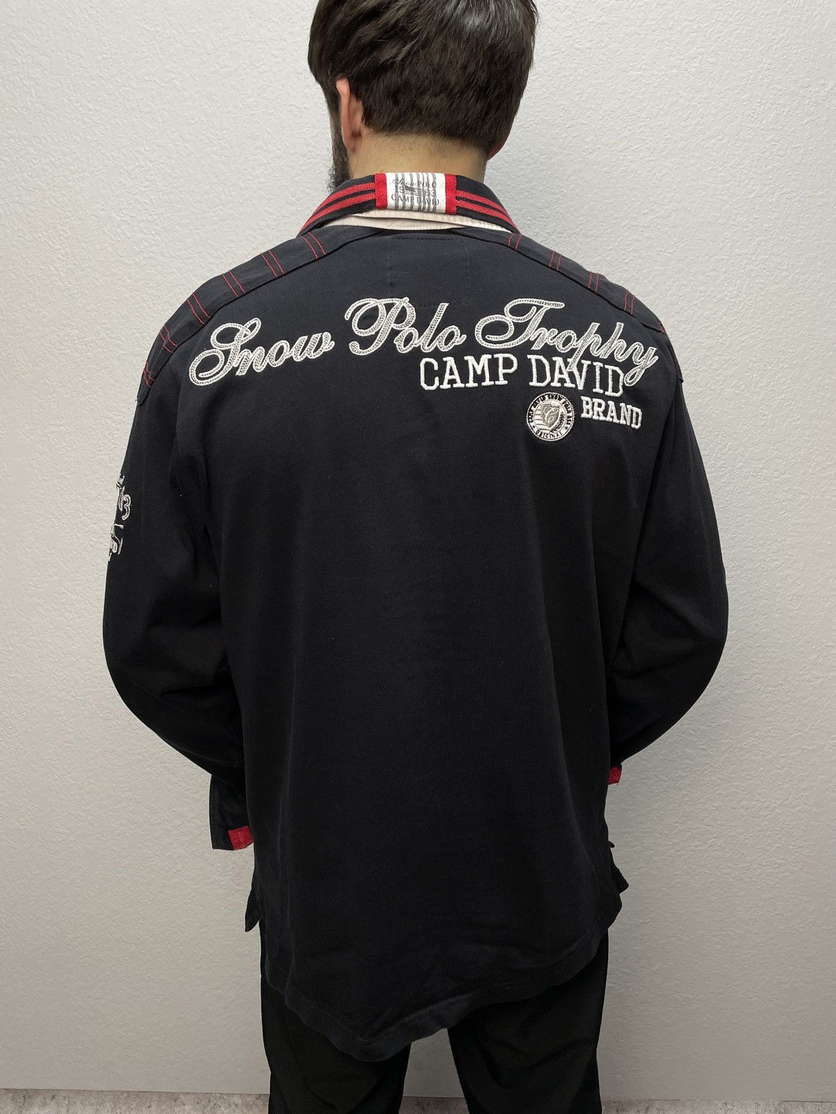 Vintage Vintage Camp David Like Polo Ralph Lauren Rugby Long Sleeve Size US L / EU 52-54 / 3 - 16 Thumbnail