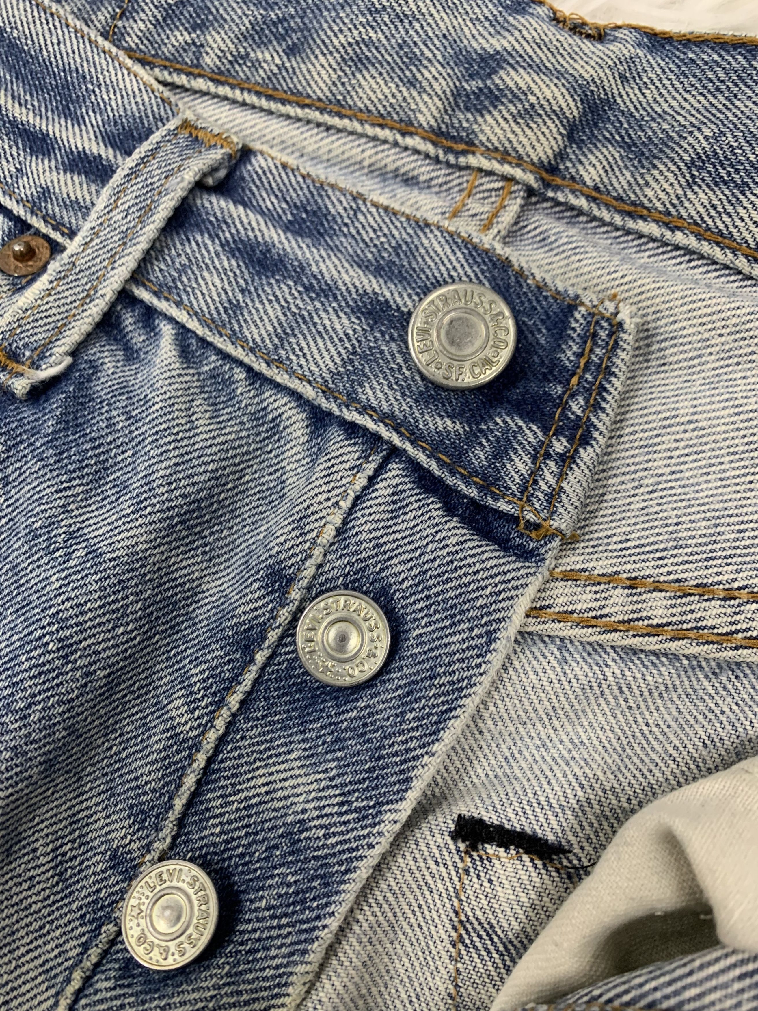 Levi's Vtg 80s Levi's 501 Selfedge Jeans Pant Button 524 Size US 28 / EU 44 - 6 Thumbnail