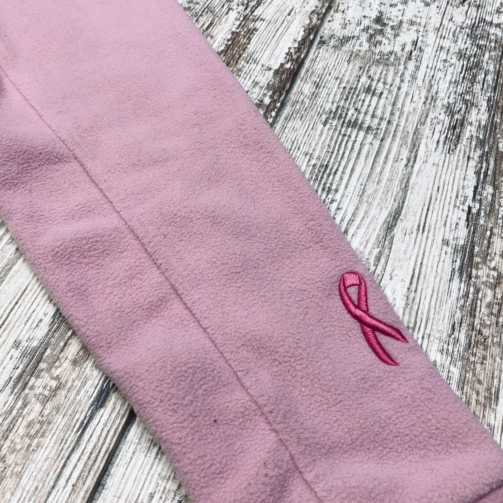 The North Face VINTAGE The North Face Women’s Pink Fleece Jacket Full Zip Medium Cancer Awareness 7392 Size M / US 6-8 / IT 42-44 - 6 Thumbnail