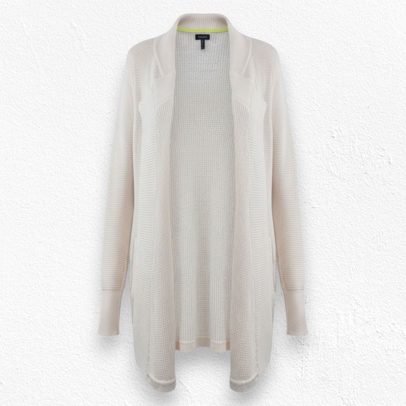 Splendid Splendid Cream Waffle Knit Open Longline Cardigan Sze Medium Size M / US 6-8 / IT 42-44 - 1 Thumbnail