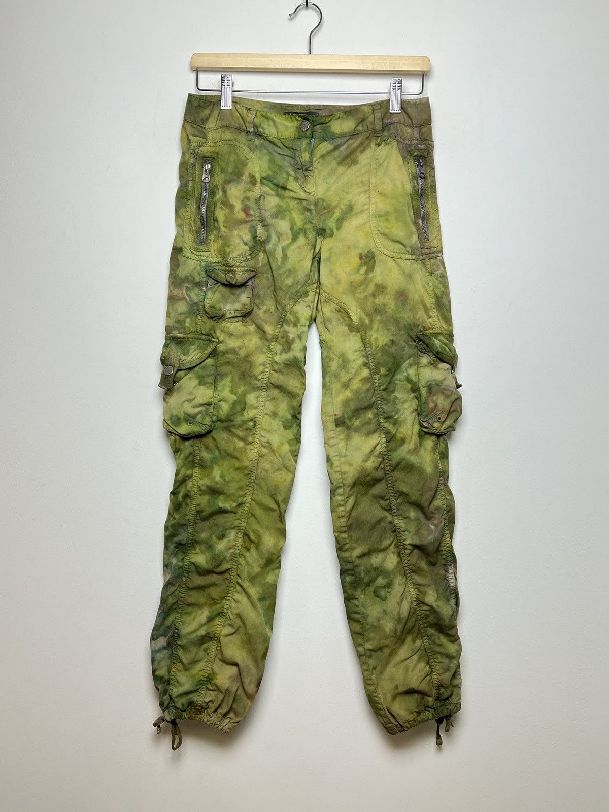 Giorgio Armani armani tie dye cargo camo multipocket army pants Size US 28 / EU 44 - 1 Thumbnail