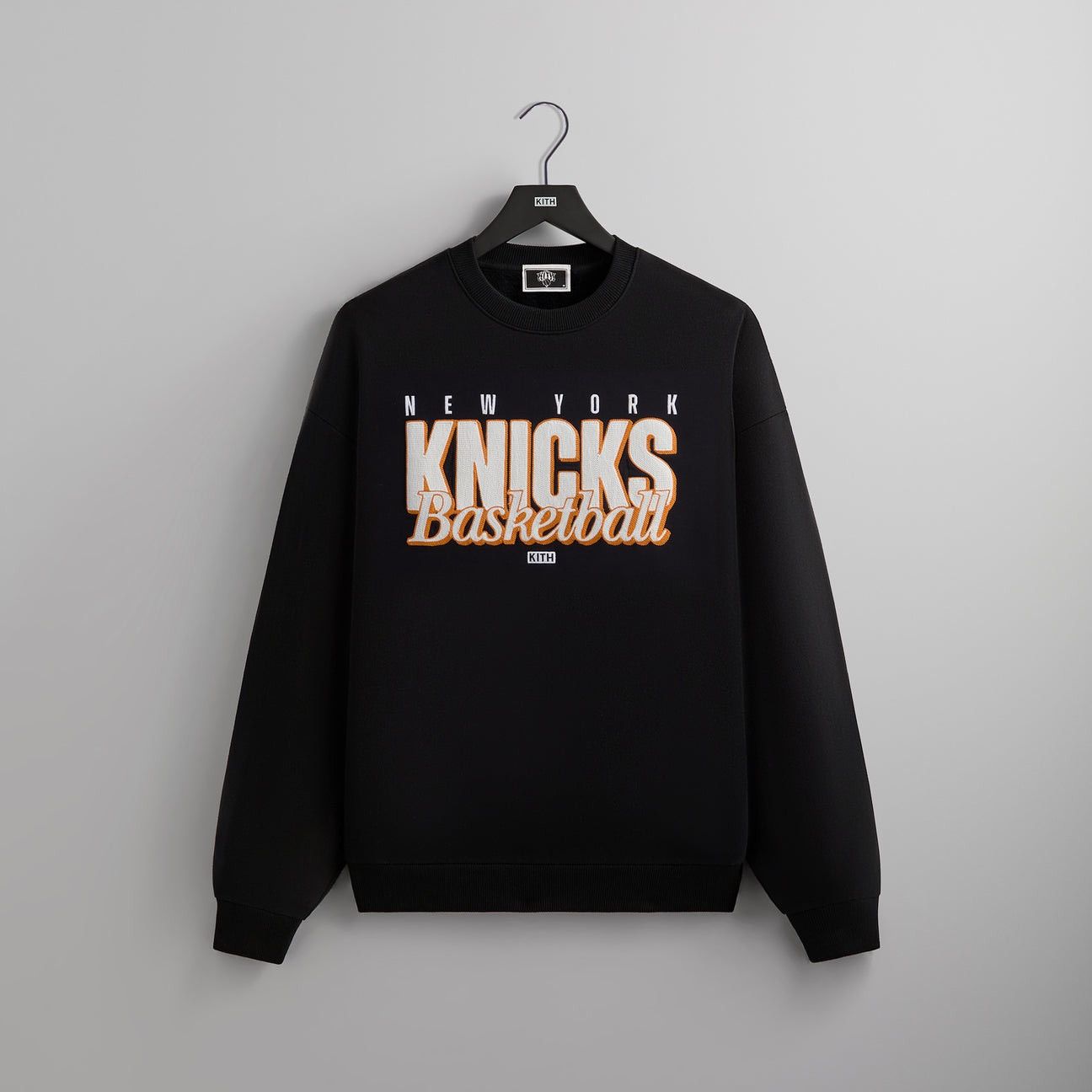 Kith Kith for the NY Knicks Classic Vintage Nelson Crewneck Black Size US XL / EU 56 / 4 - 1 Thumbnail