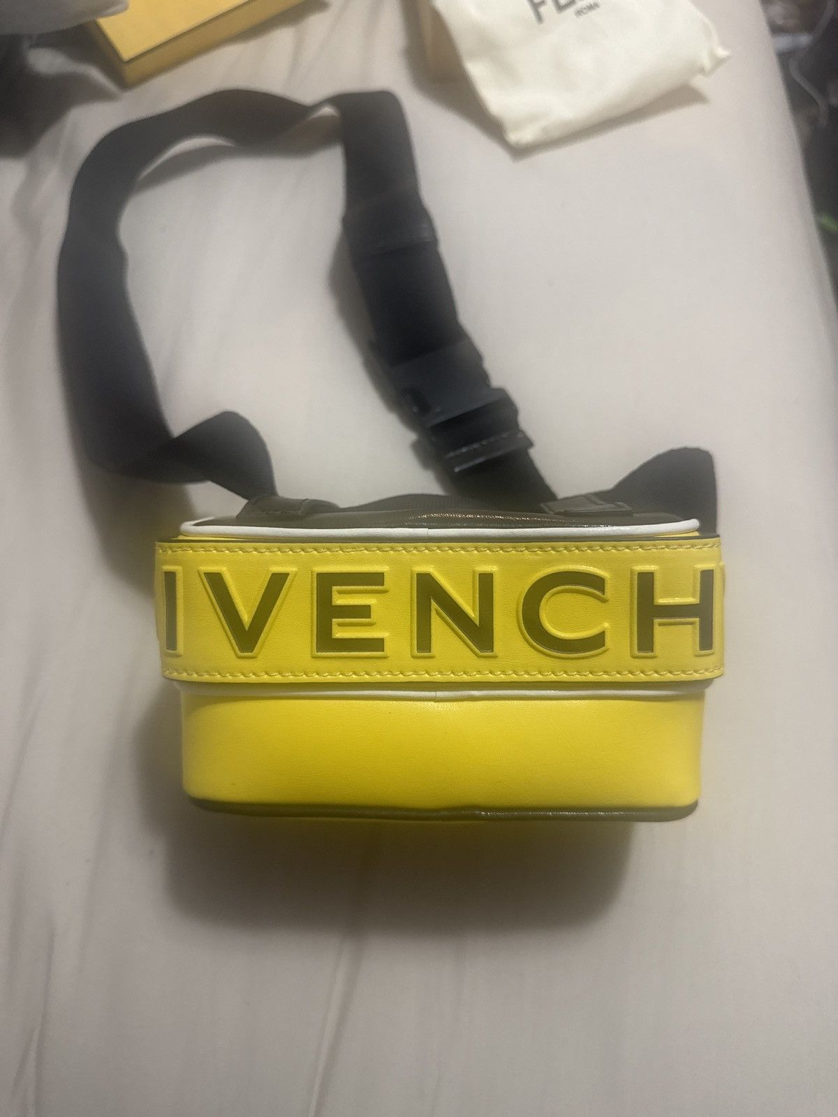 Givenchy Givenchy Black and Yellow MC3 Belt Bag Size ONE SIZE - 6 Thumbnail