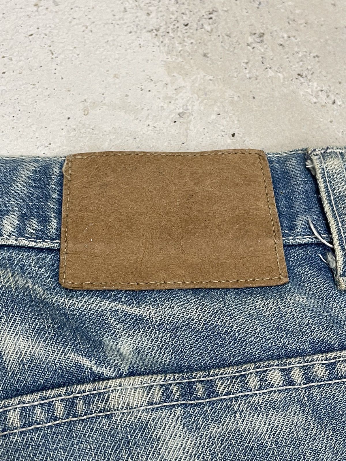 Japanese Brand TRNCA Japan Distressed Sashiko Reconstructed Denim (A1) Size US 35 - 23 Thumbnail