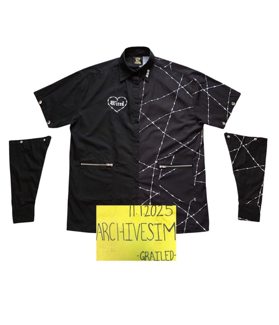 If Six Was Nine Japanese Brand Listen Flavor Wired Zipper Button Up Shirt Size US L / EU 52-54 / 3 - 2 Thumbnail