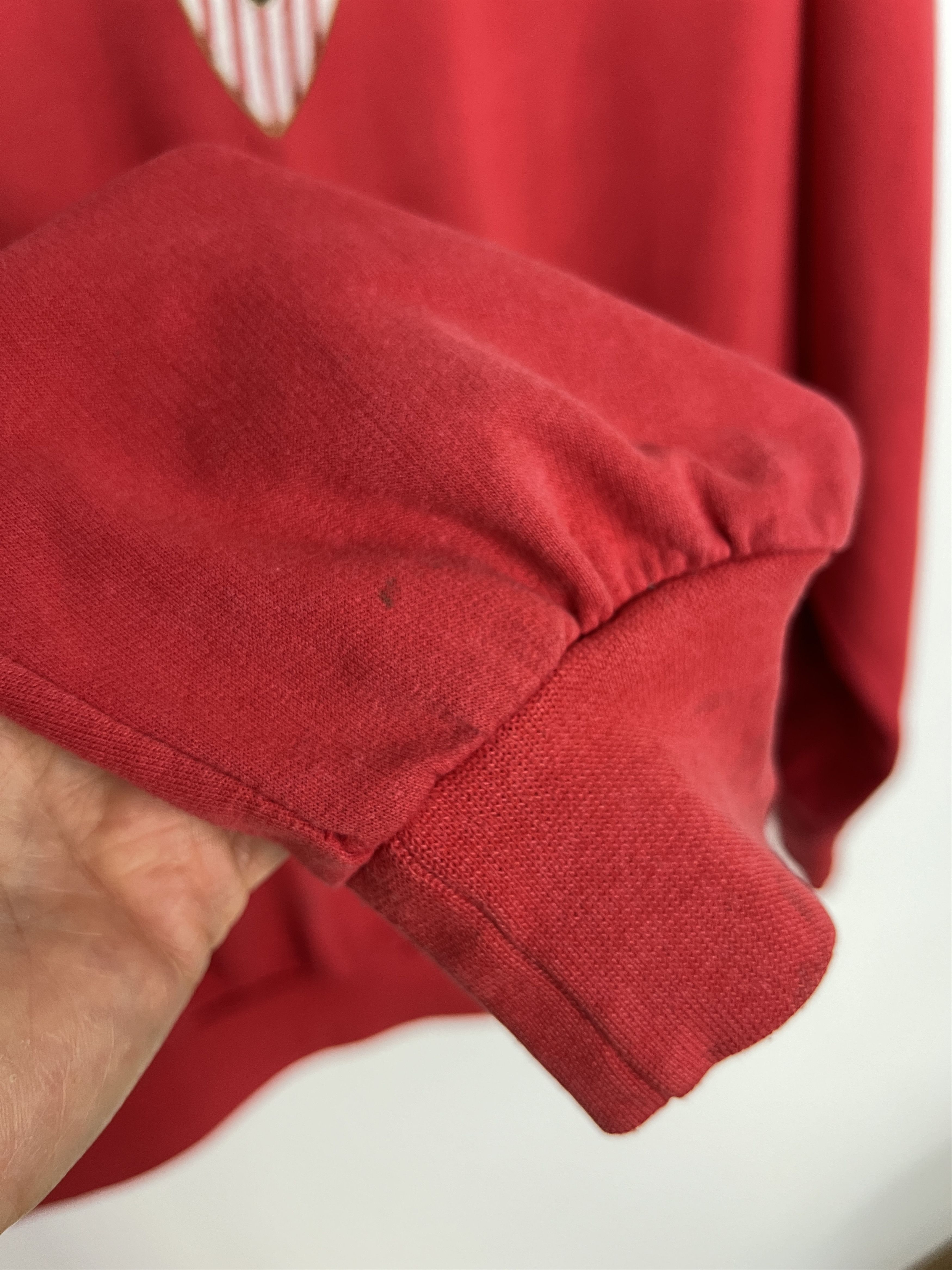 Umbro Vintage Sevilla Football Sweatshirt Red Soccer Crewneck Size US L / EU 52-54 / 3 - 6 Thumbnail