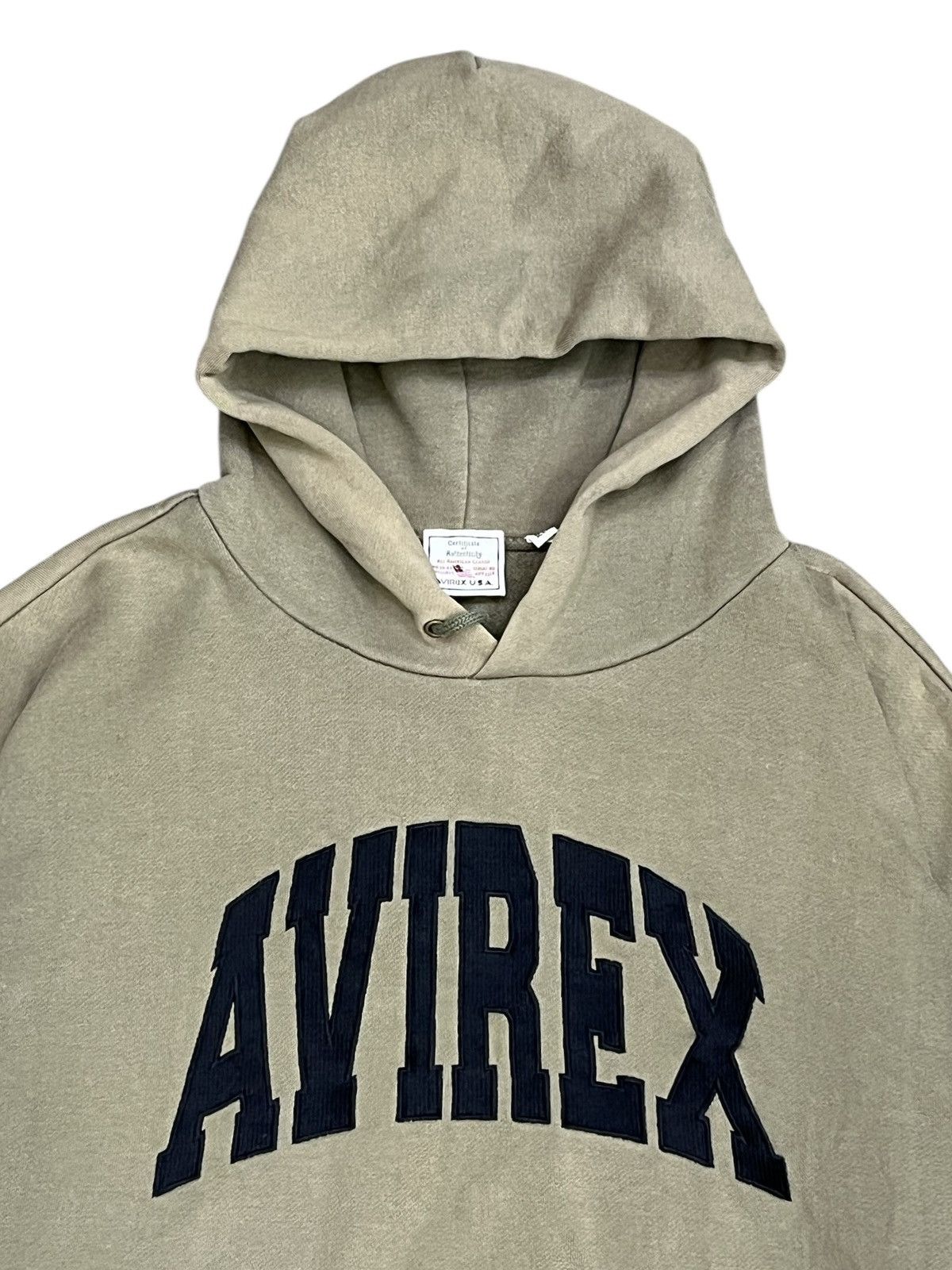 Avirex AVIREX Sunfaded Hoodie Big Spellout Grunge Vintage Size US L / EU 52-54 / 3 - 3 Thumbnail