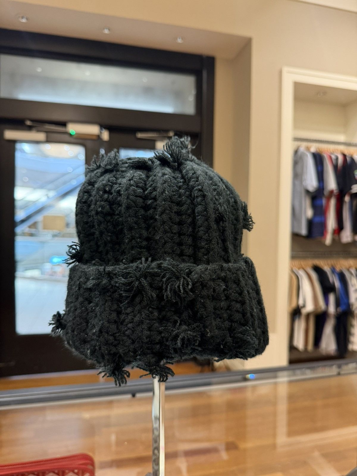 Supreme Supreme Hand Tied Knit Beanie - Black Size ONE SIZE - 3 Thumbnail
