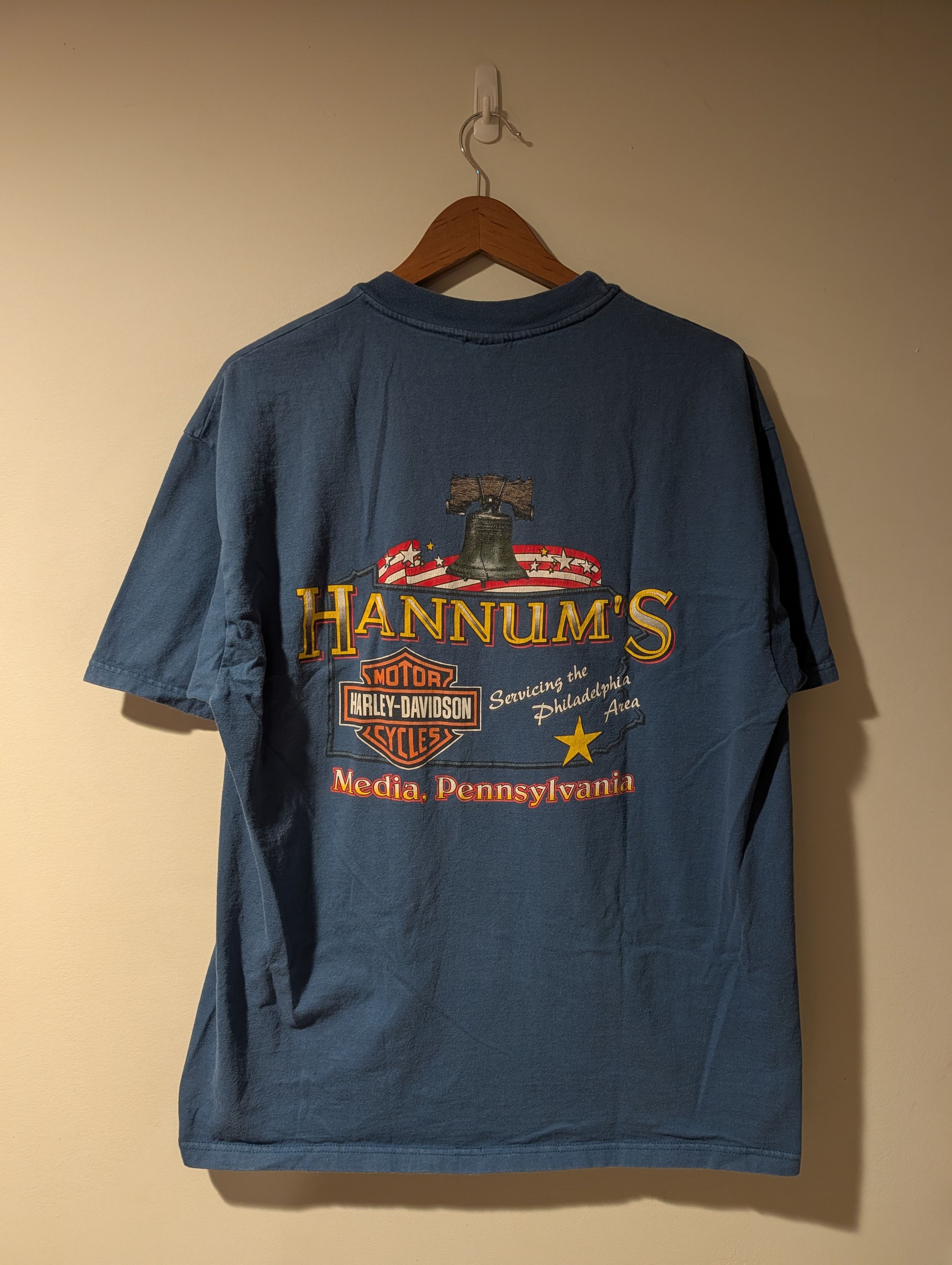 Harley Davidson VTG Harley Davidson T Shirt Hannums Media Eagle Liberty Bell Size US XL / EU 56 / 4 - 6 Thumbnail