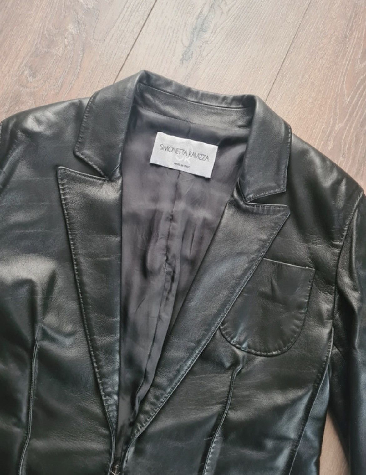 Simonetta Ravizza Simonetta Ravizza black leather jacket new S Size S / US 4 / IT 40 - 3 Thumbnail