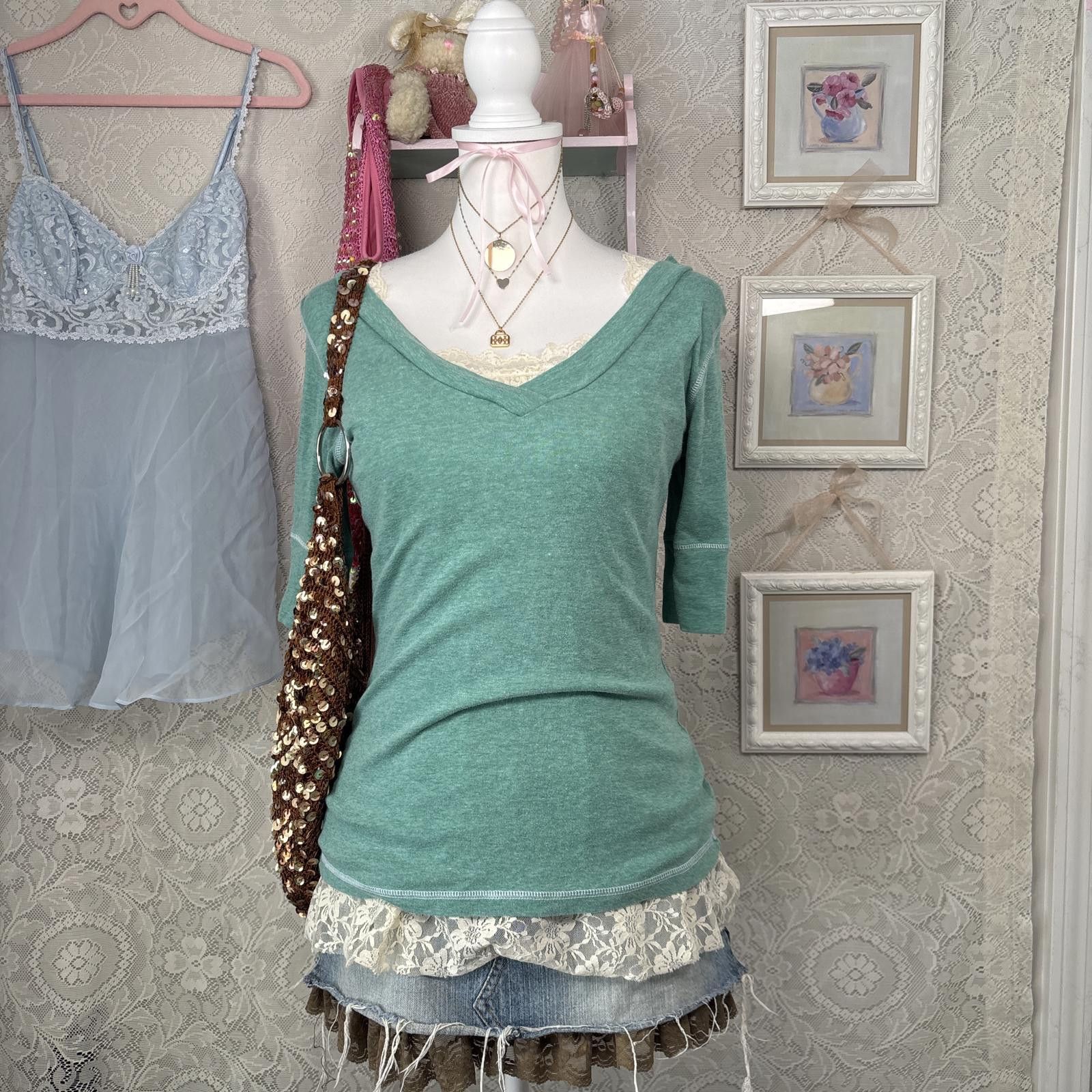 Energie y2k fitted layering babydoll top Size XL / US 12-14 / IT 48-50 - 1 Thumbnail